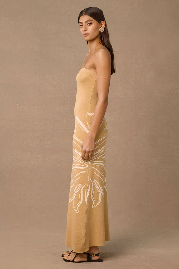 Mon Renn Cabana Knit Dress - Wheat