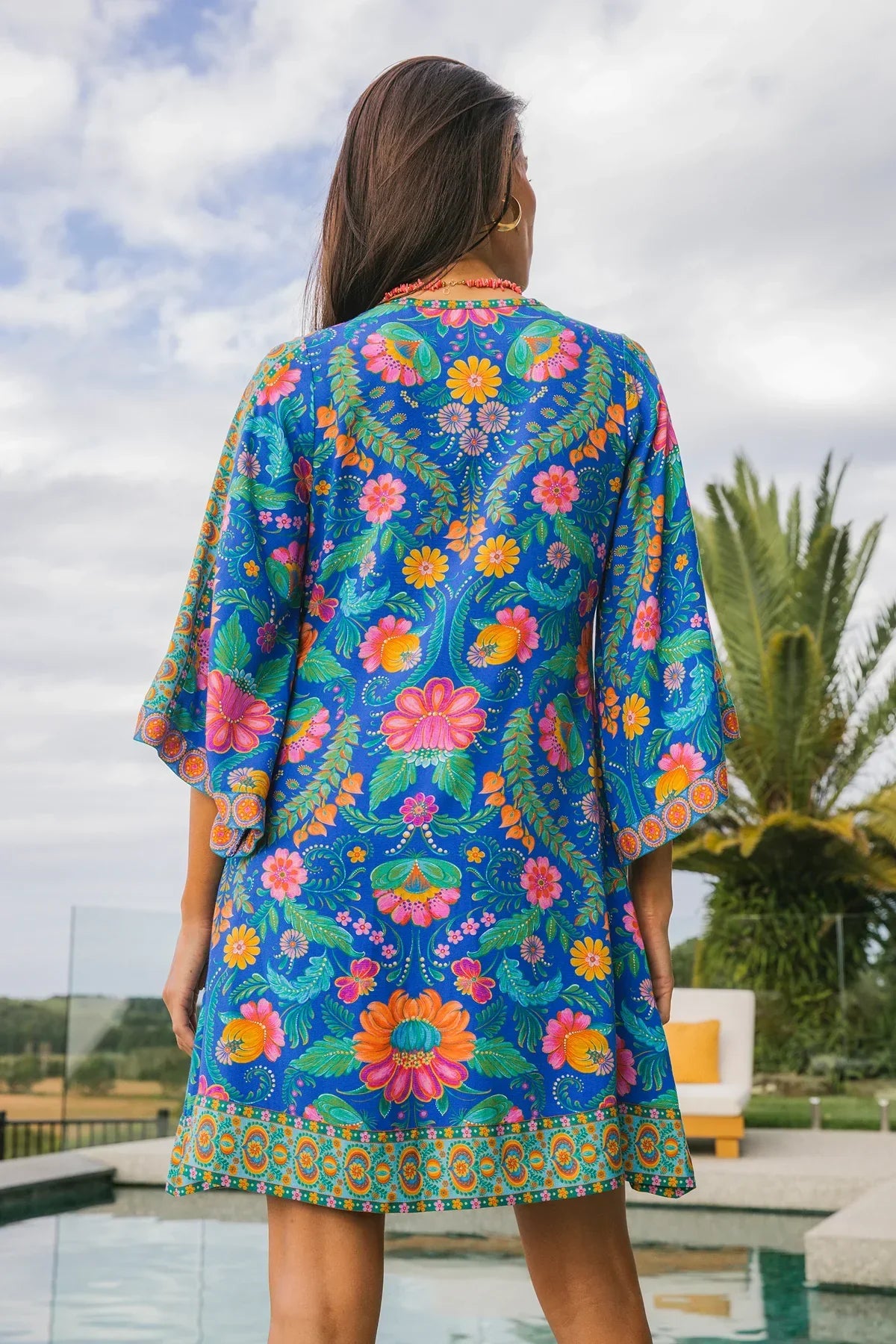 Nine Lives Bazaar Muse Mini Dress in Mirage