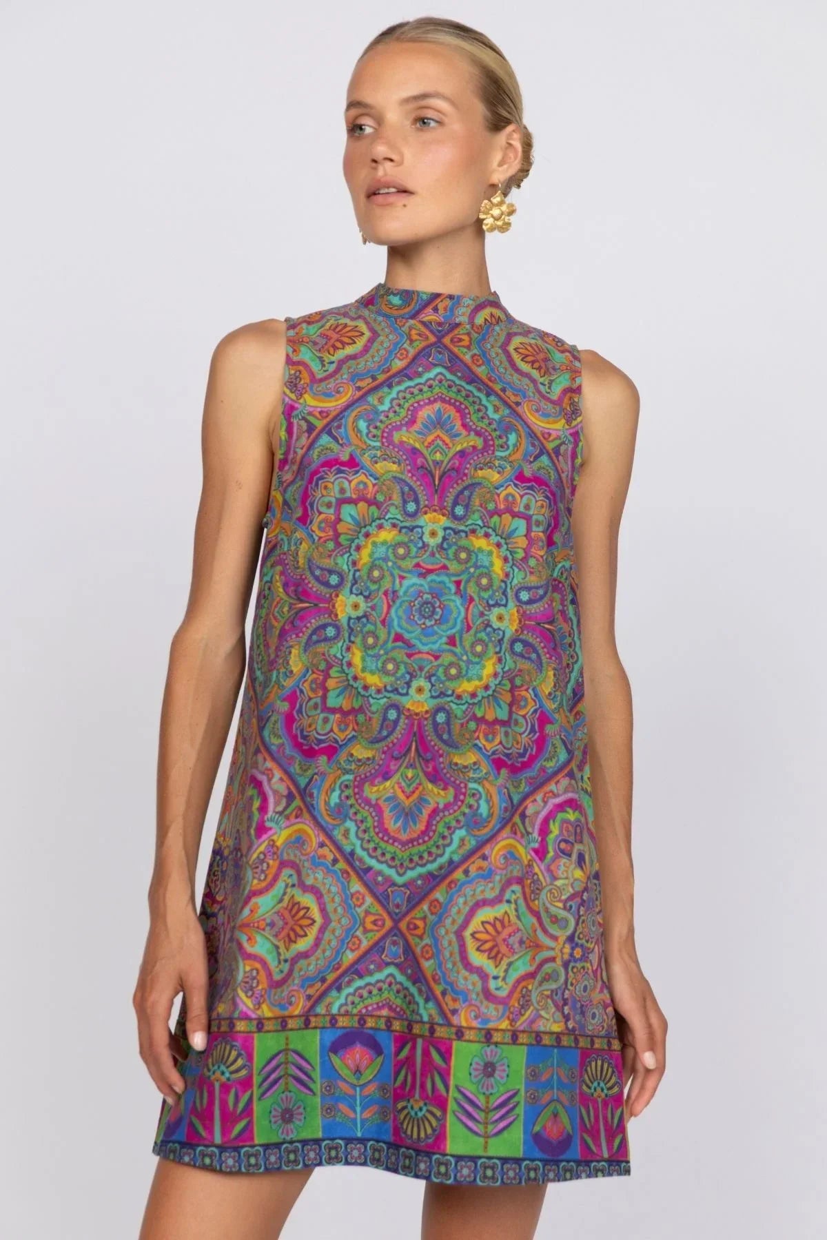 Nine Lives Bazaar Twiggy Mini Dress - Mystique