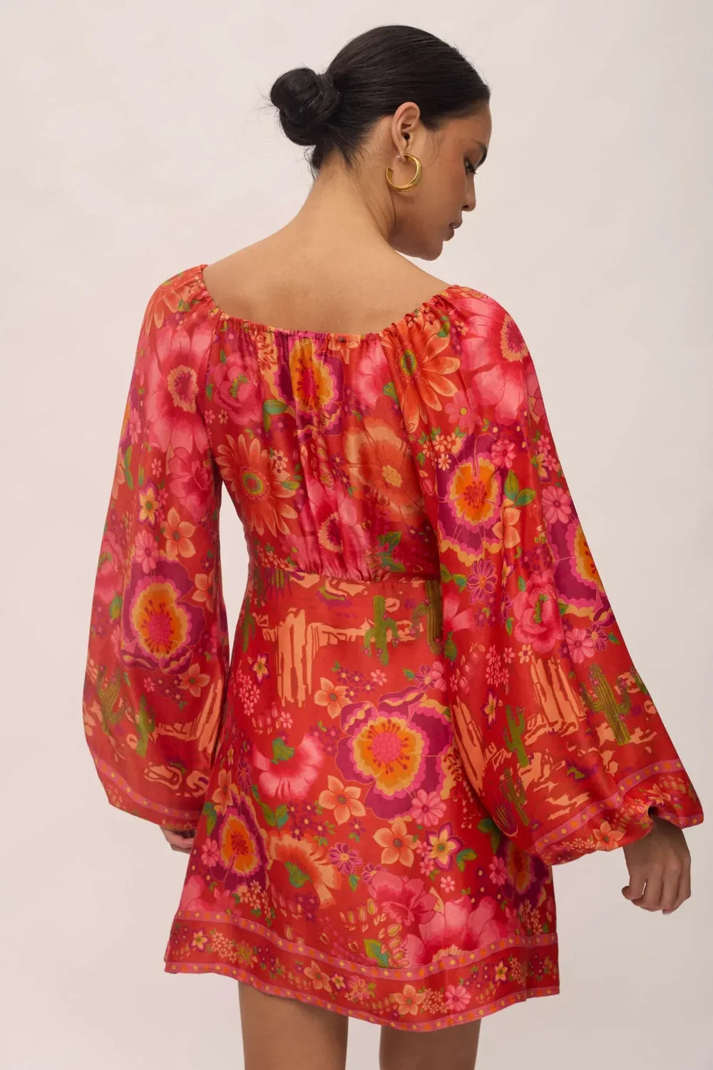 Nine Lives Bazaar Revolver Mini Dress - Cherry