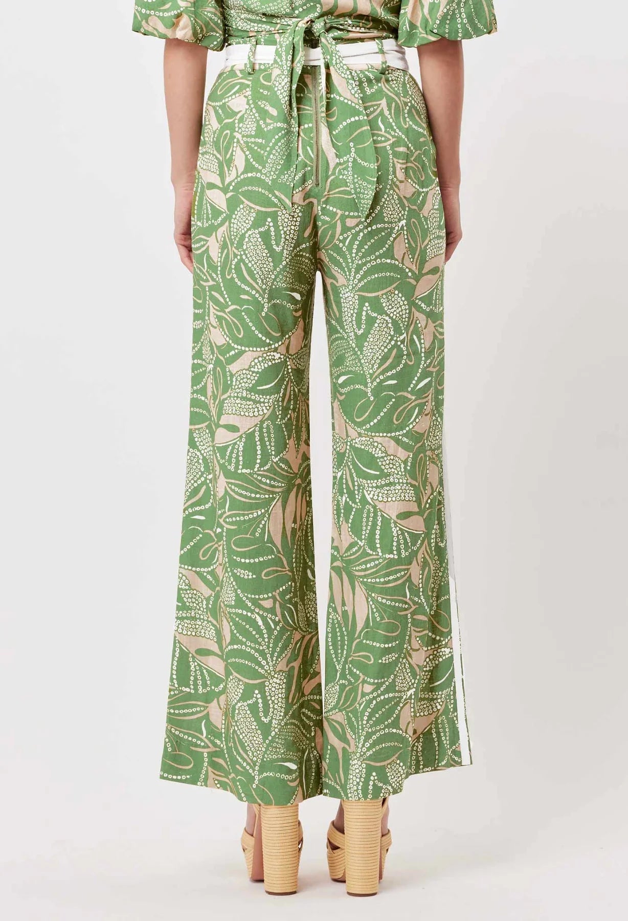 Once Was Grace Linen Viscose Pant in Jungle Tropico