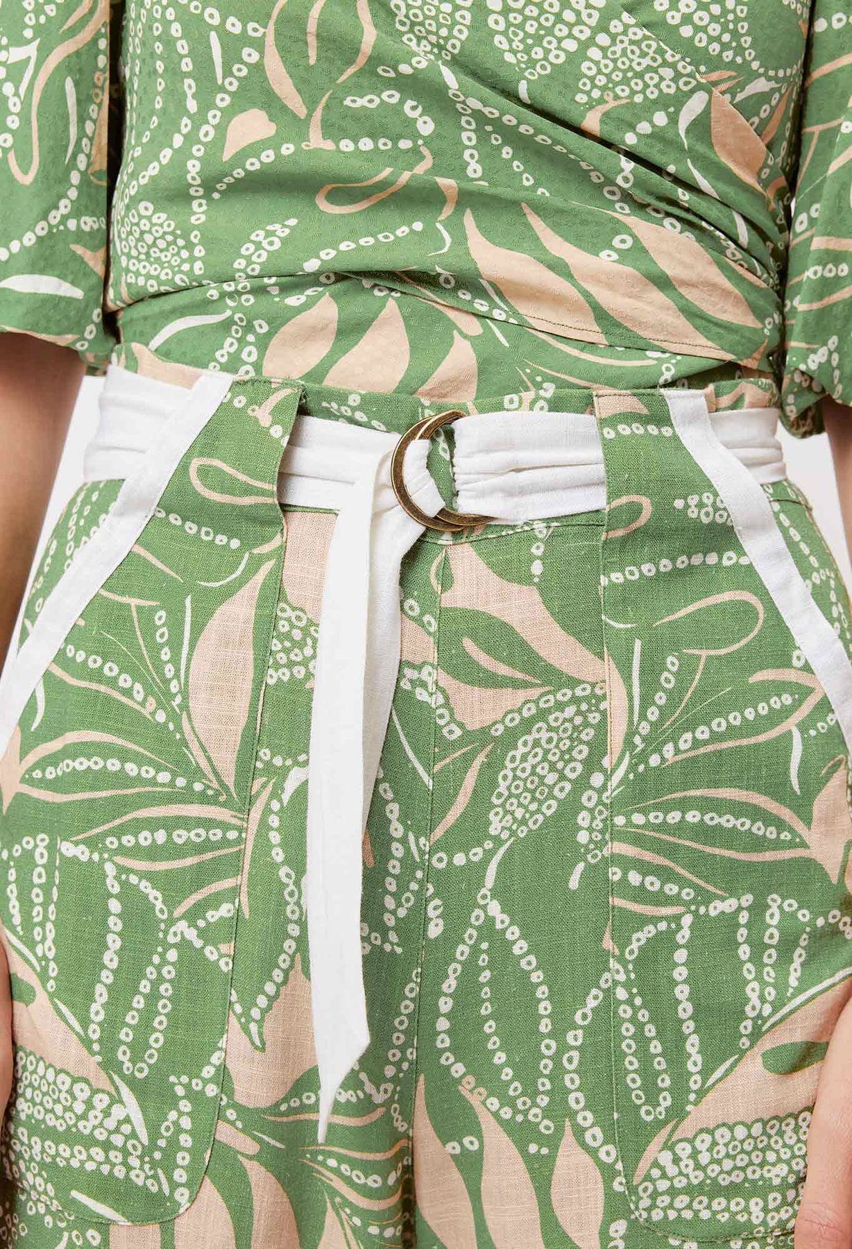 Once Was Grace Linen Viscose Pant in Jungle Tropico