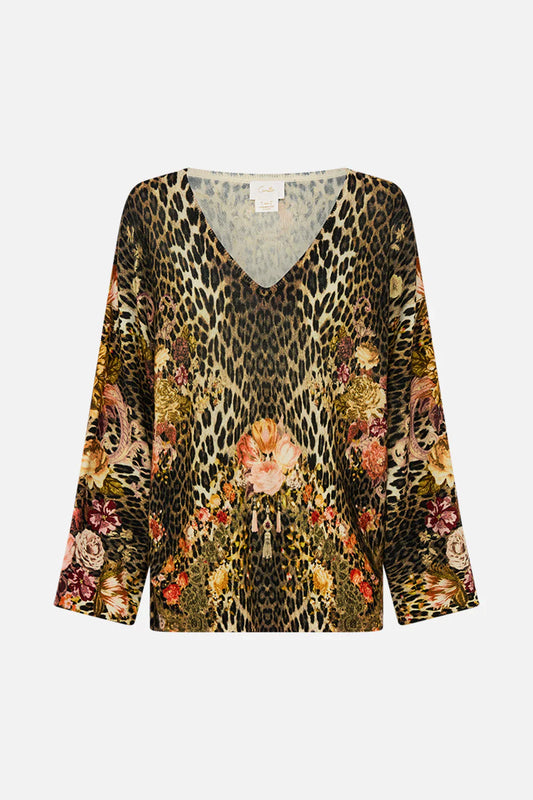 Camilla Born in Bruges V NECK PRINTED DOLMAN SLEEVE KNIT **