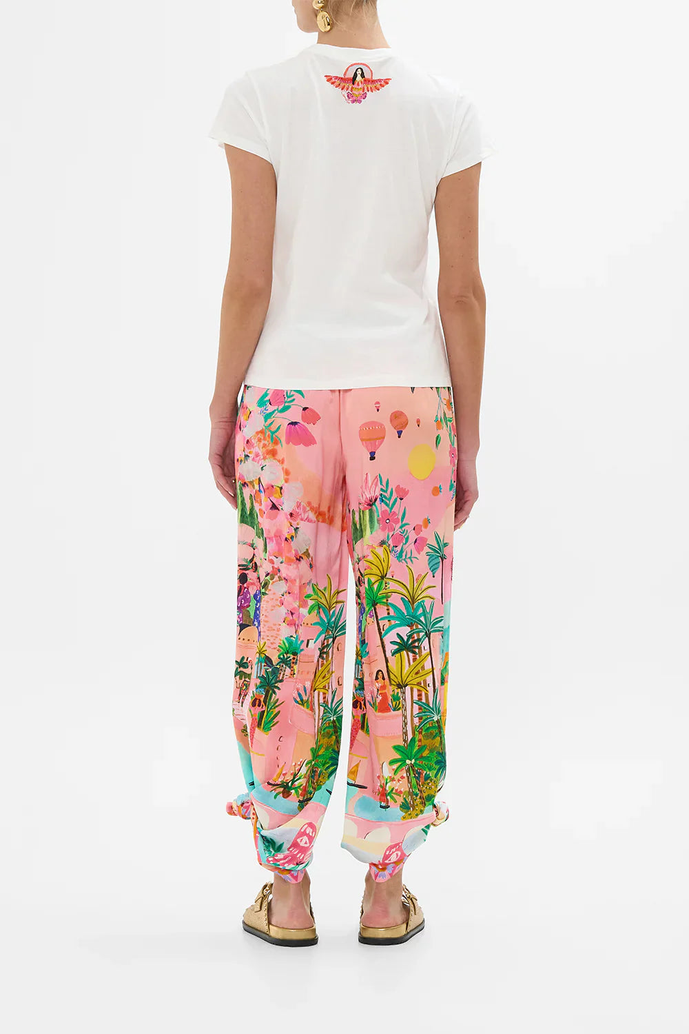 Camilla Sister Sunset Slim Fit Round Neck T-Shirt **