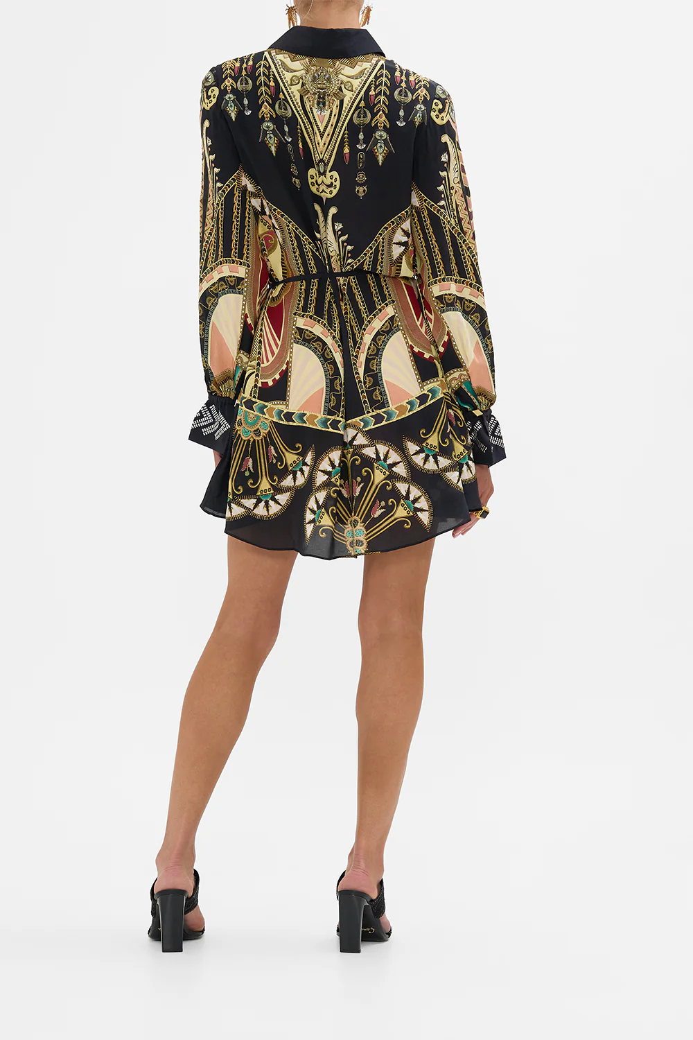 Camilla They Call Her Nefertari Shirt Dress with Glomesh Cuff **