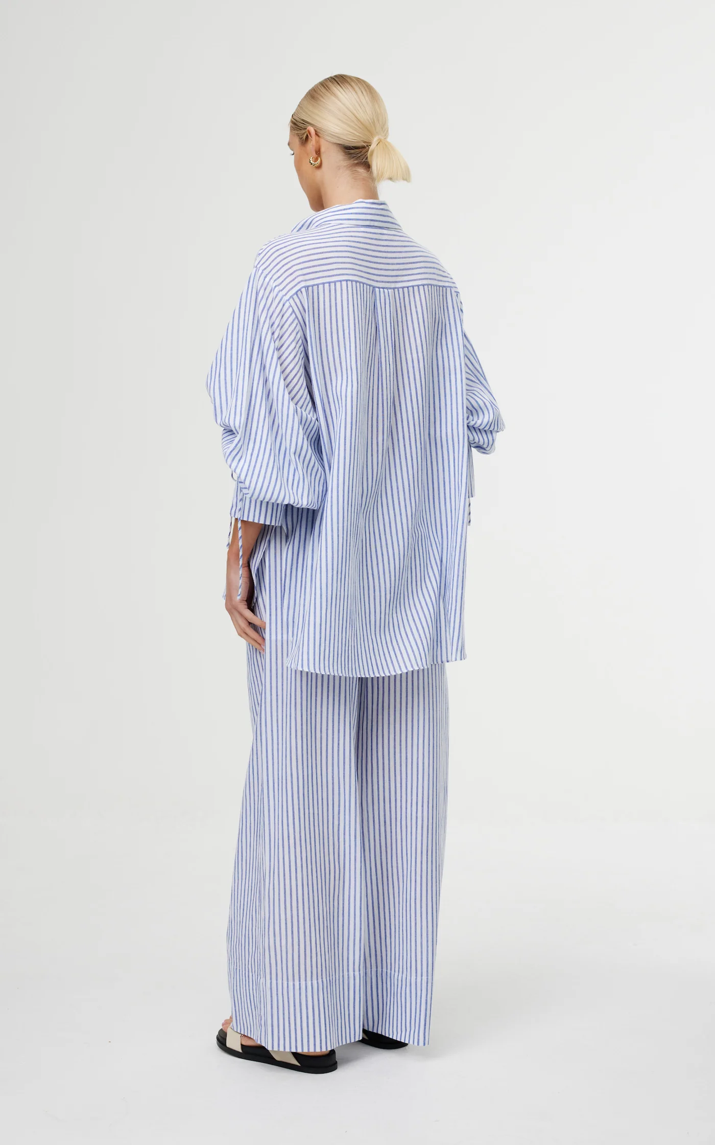 Kinney The Label Ashton Shirt - Sea Stripe