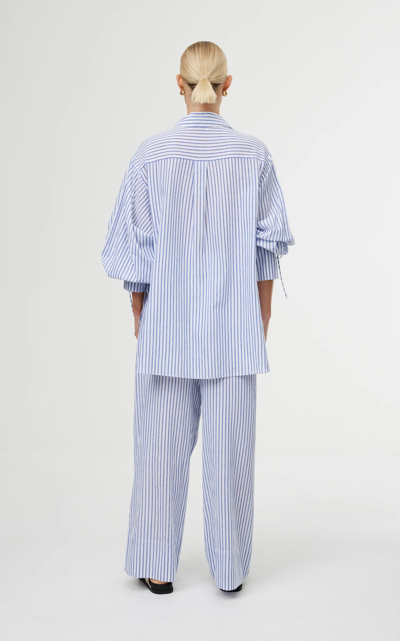 Kinney The Label Ashton Shirt - Sea Stripe