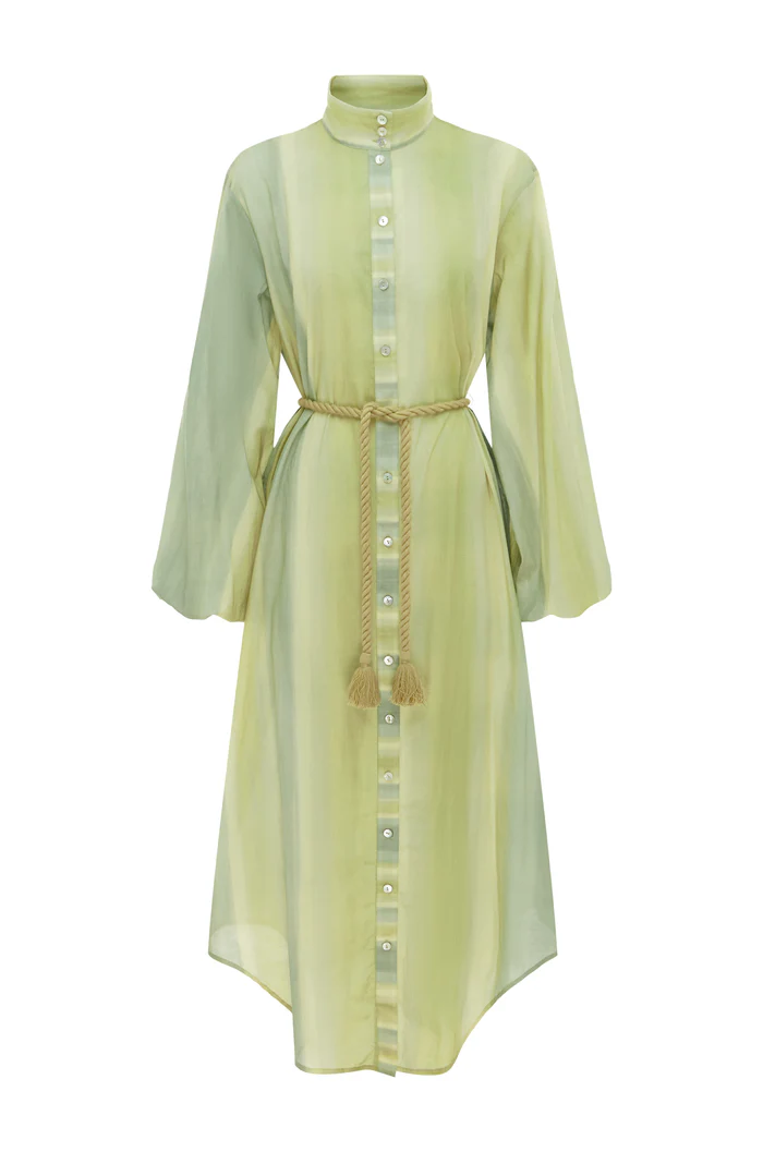 Sunset Lover Foliage Shirt Dress