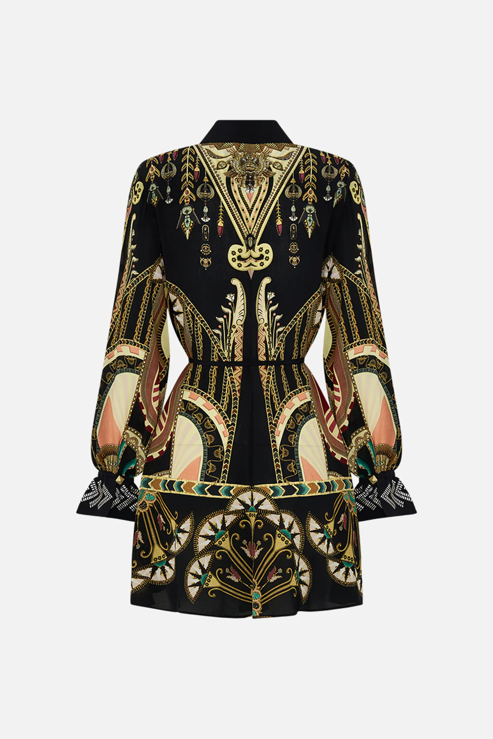 Camilla They Call Her Nefertari Shirt Dress with Glomesh Cuff **