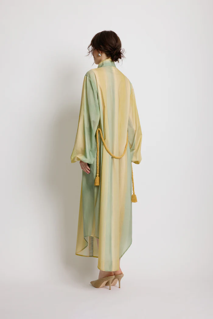 Sunset Lover Foliage Shirt Dress