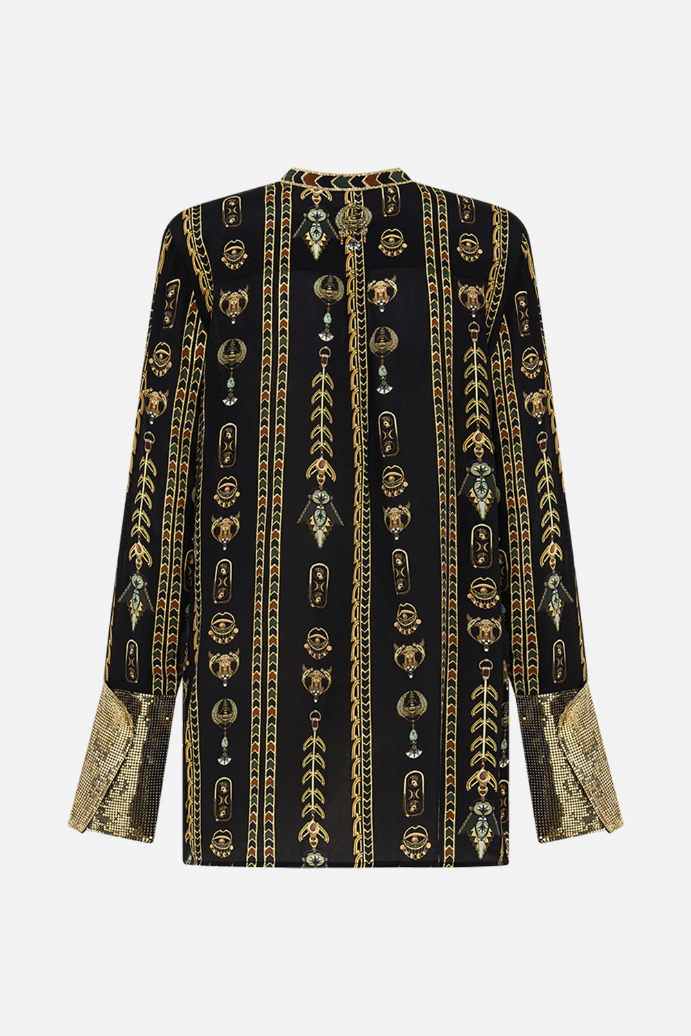 Camilla They Called Her Nefertari Shirt with Glomesh Placket and Cuffs **