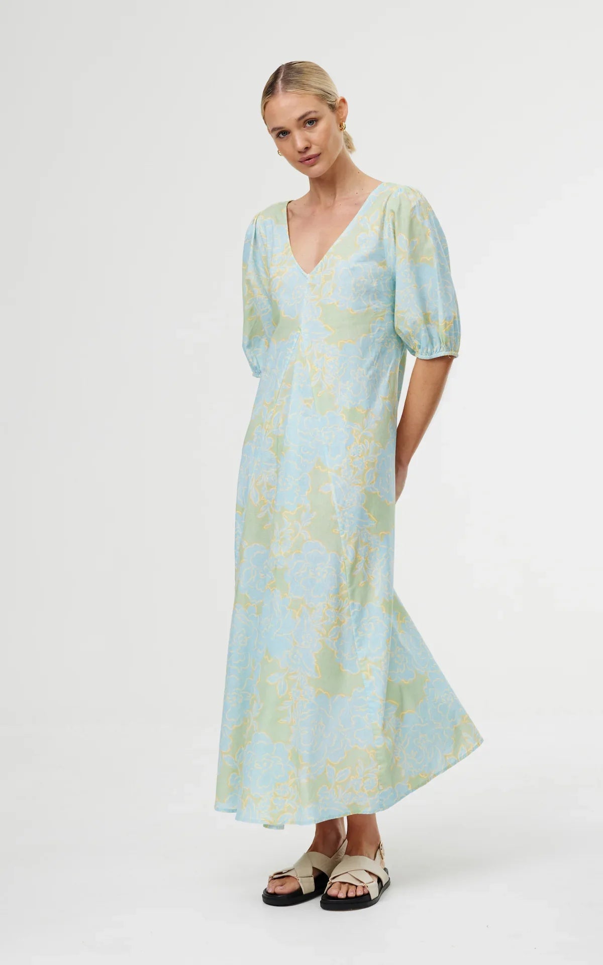 Kinney The Label June Dress - Ocean Bloom