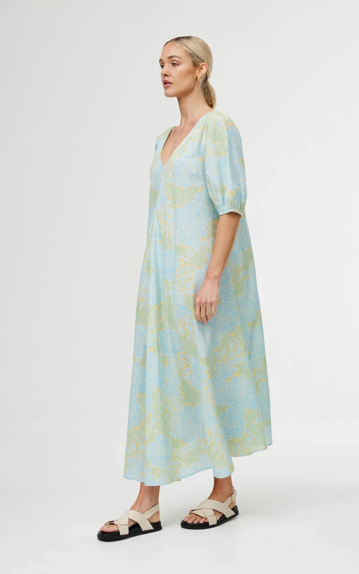 Kinney The Label June Dress - Ocean Bloom