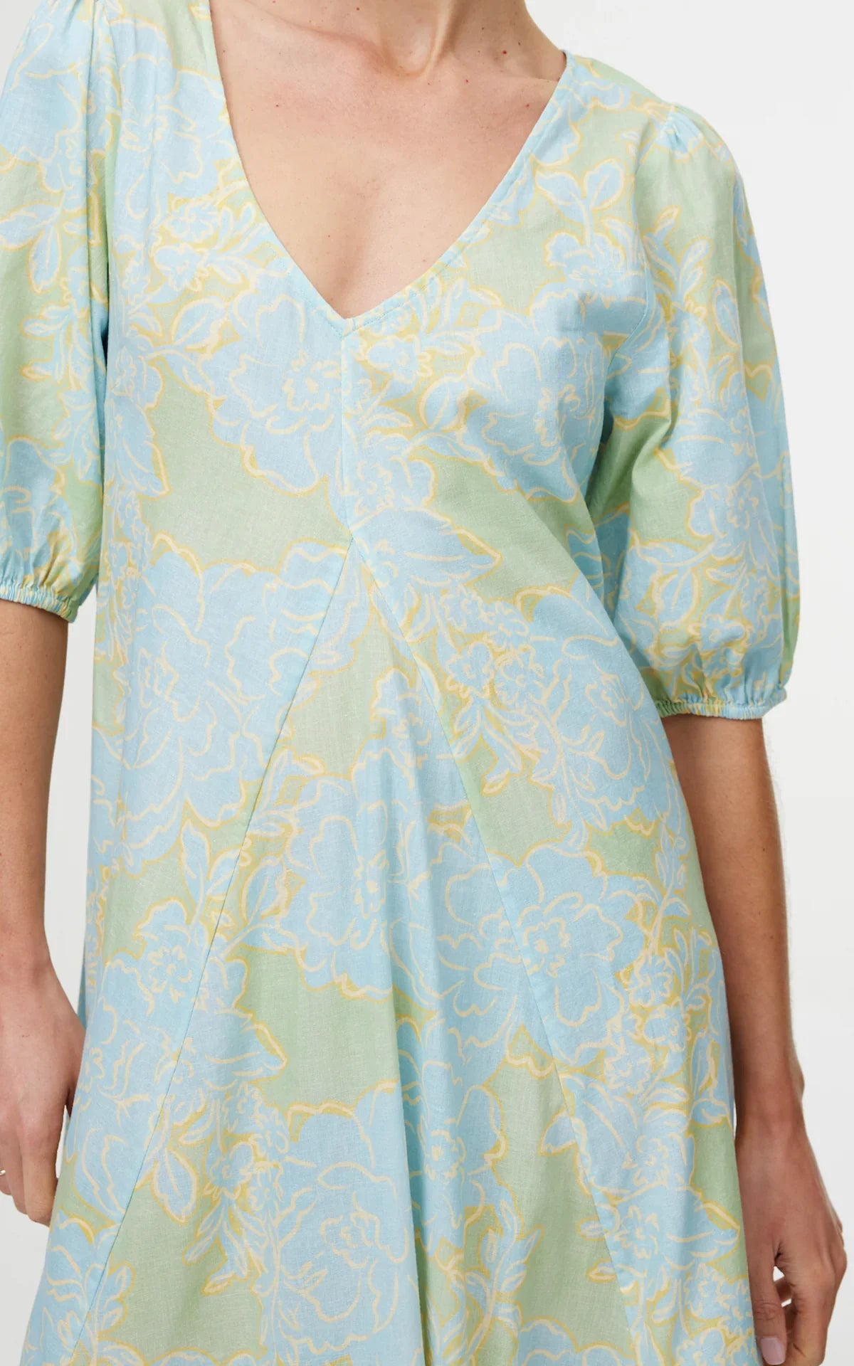 Kinney The Label June Dress - Ocean Bloom