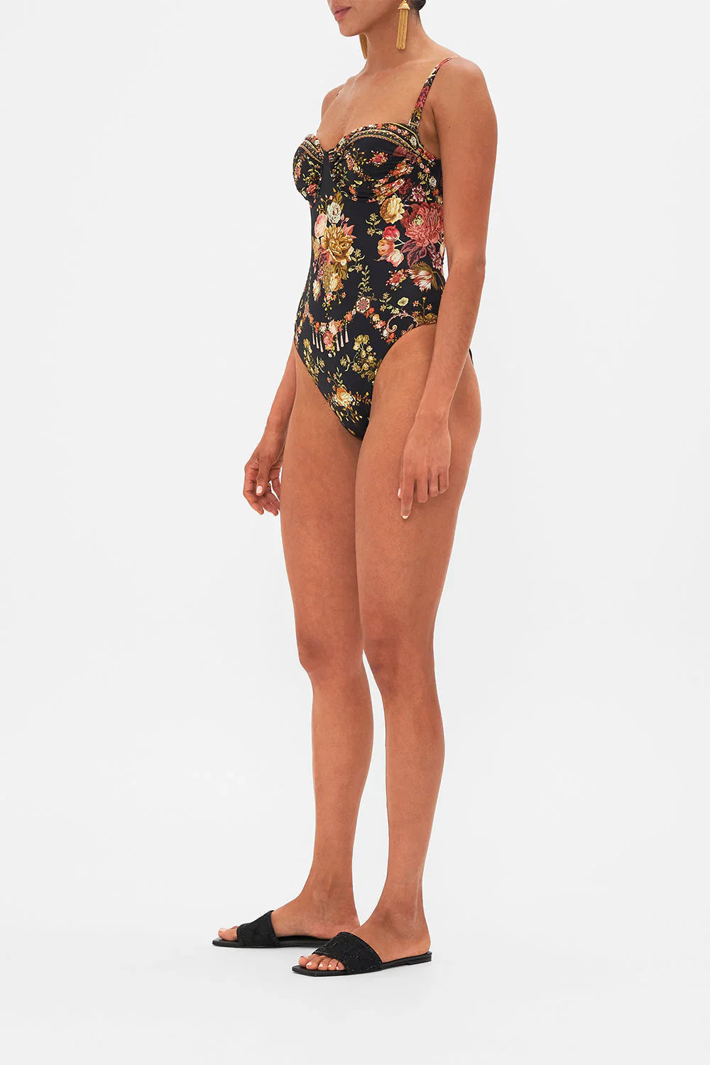 Camilla Stitched in Time Ruched Cup Underwire One Piece