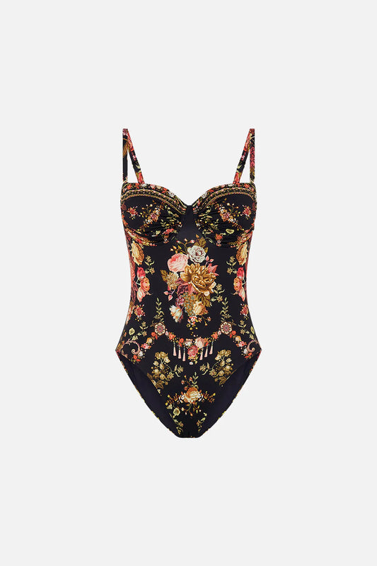 Camilla Stitched in Time Ruched Cup Underwire One Piece