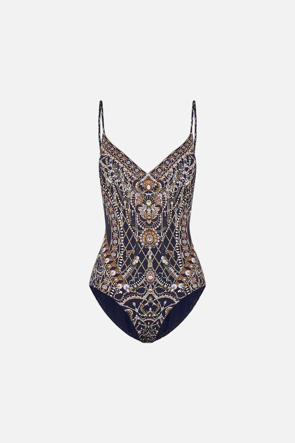 Camilla The Dance With The Duke Tie Back V Neck One Piece **