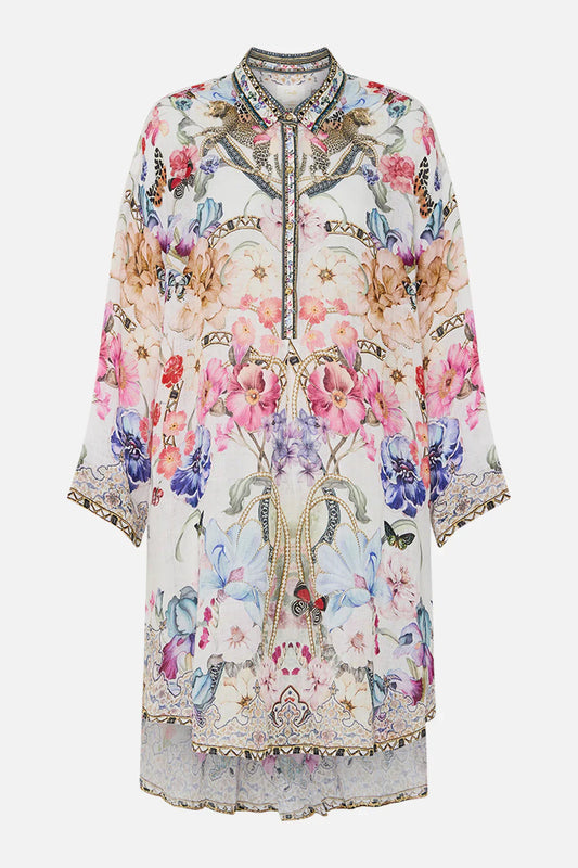 Camilla Monserrate Magic Relaxed High Low Shirt Dress