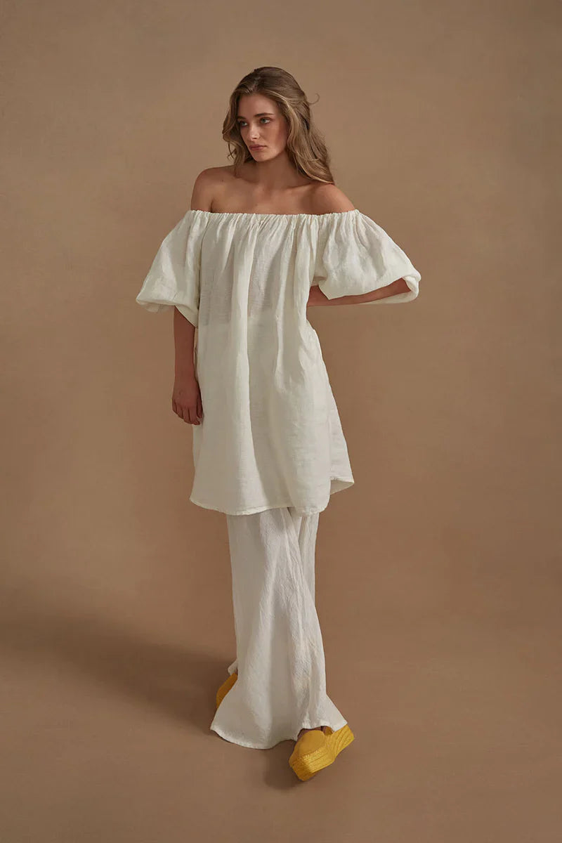 Estilo Emporio Mini Carletta Dress - Battista Panna