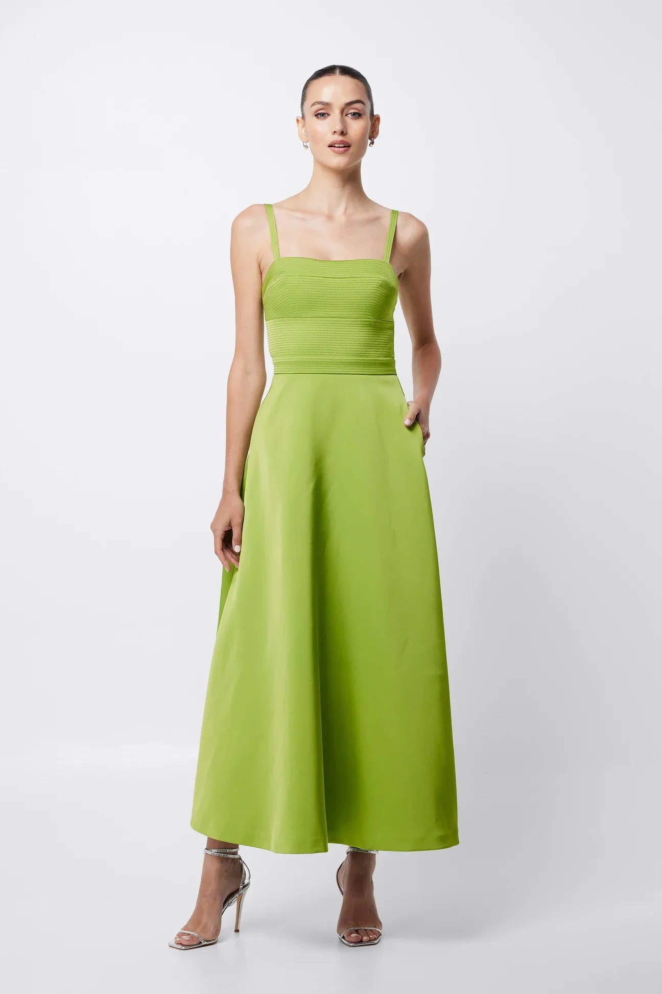 Mossman Elysium Maxi Dress in Green