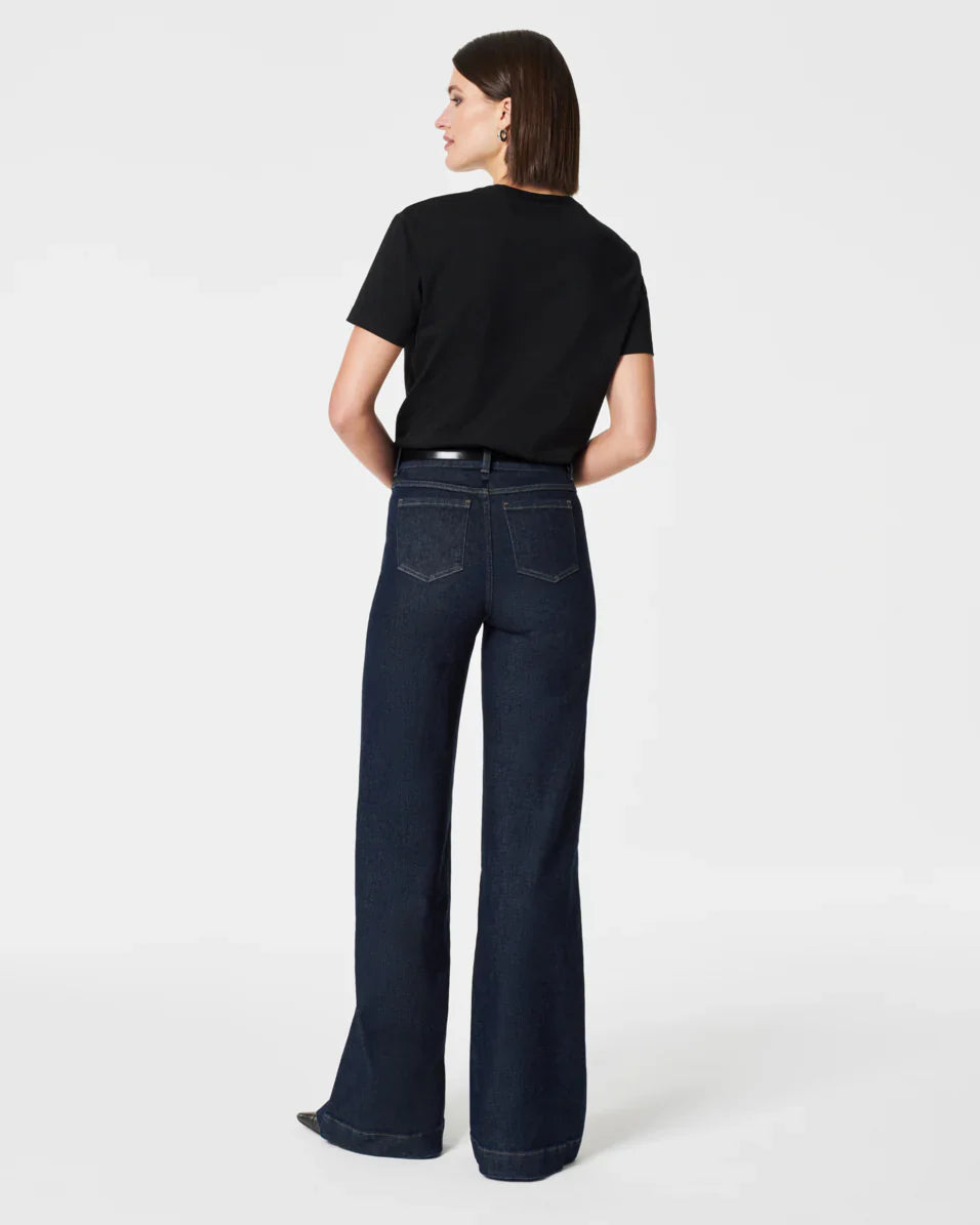 Spanx Wide Leg Jeans - Raw Indigo