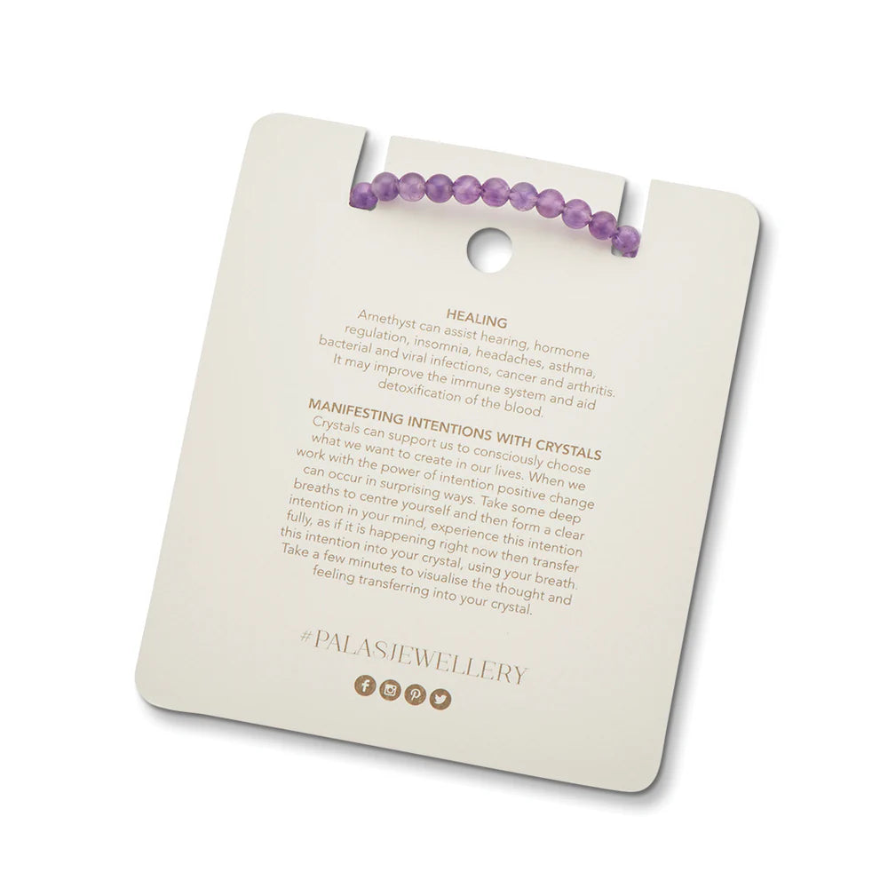 Palas Amethyst Healing Gem Bracelet