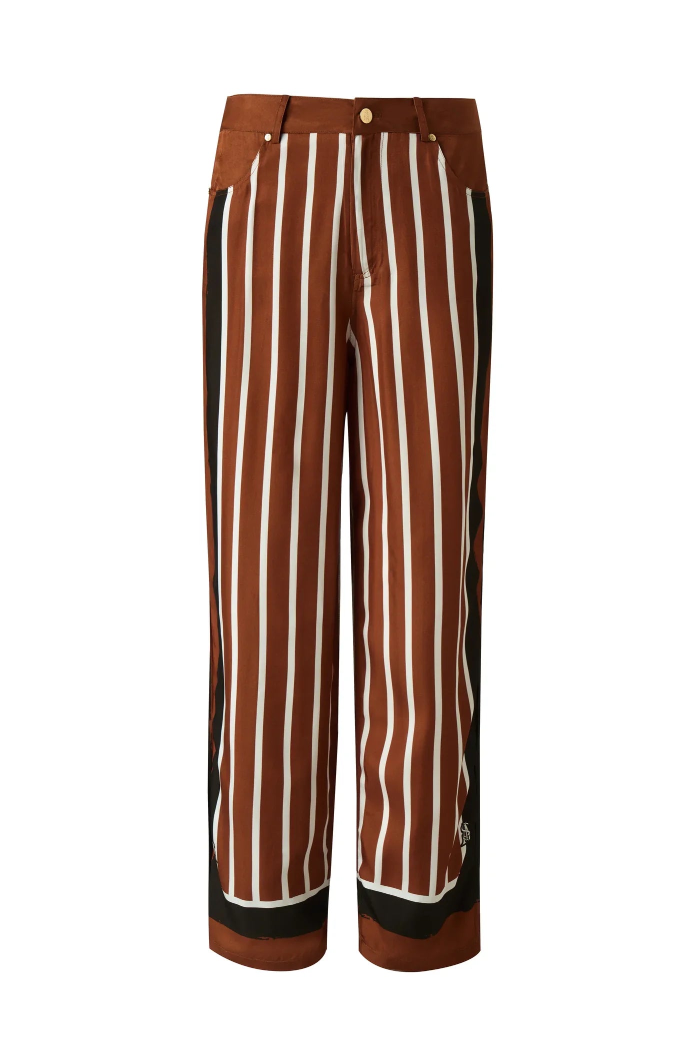 Sancia Brixlynn Pants - Cherrywood Stripe
