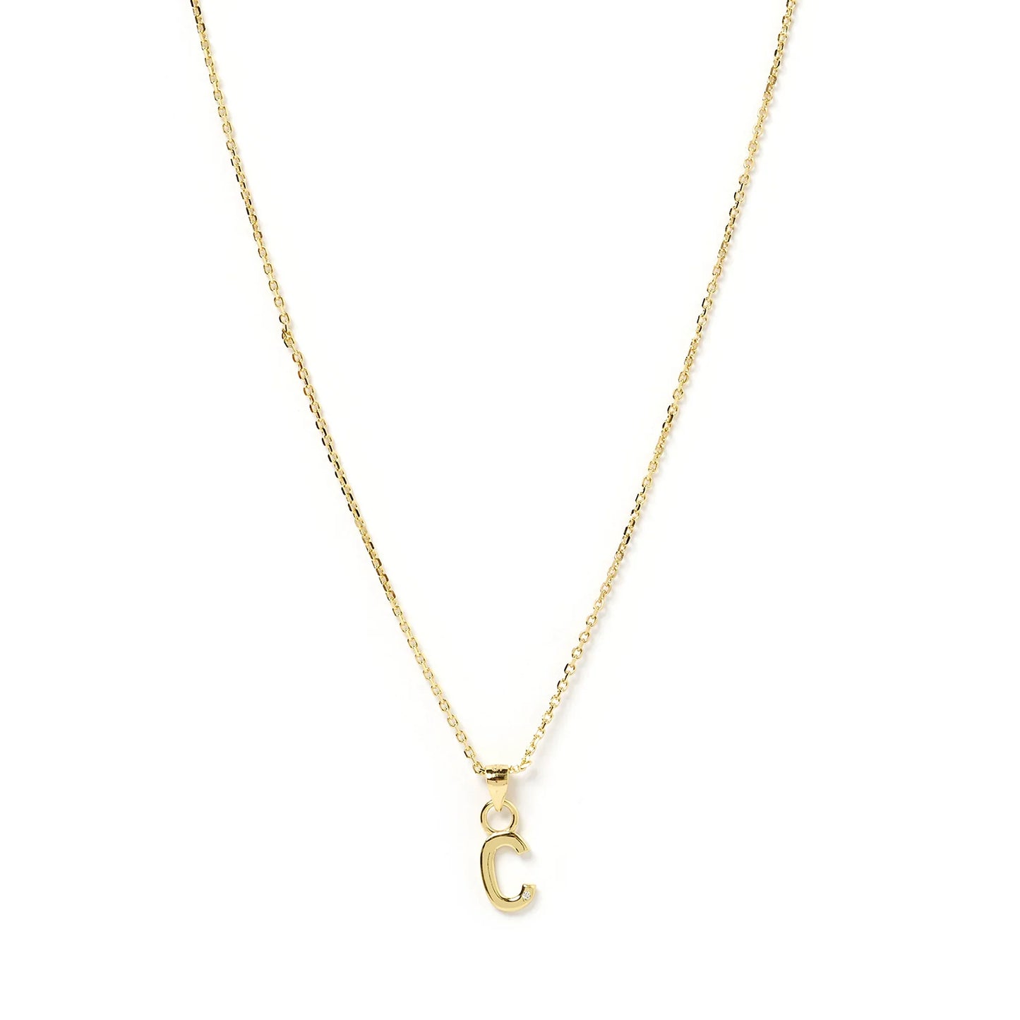 Arms Of Eve Initial Gold Charm Necklace