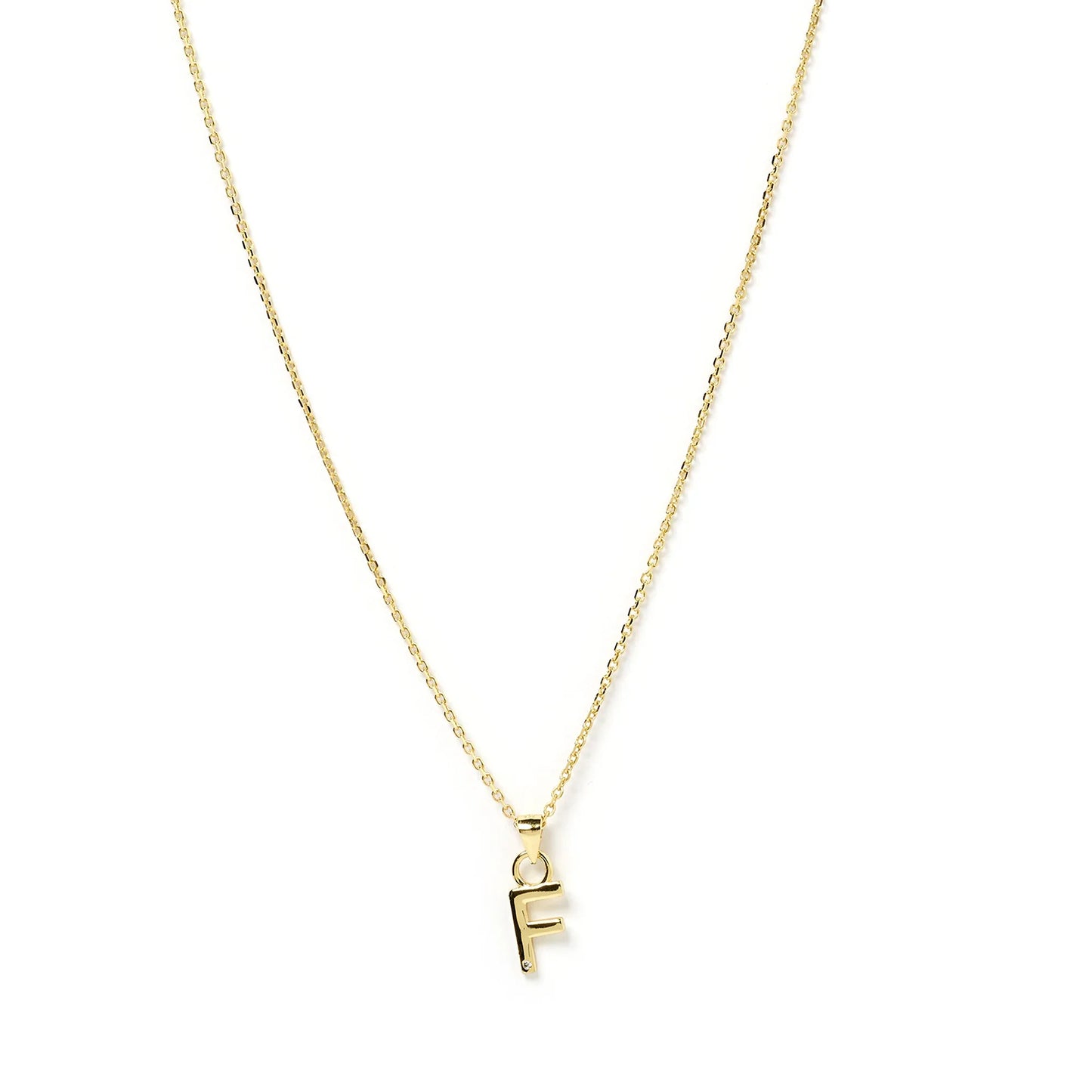 Arms Of Eve Initial Gold Charm Necklace