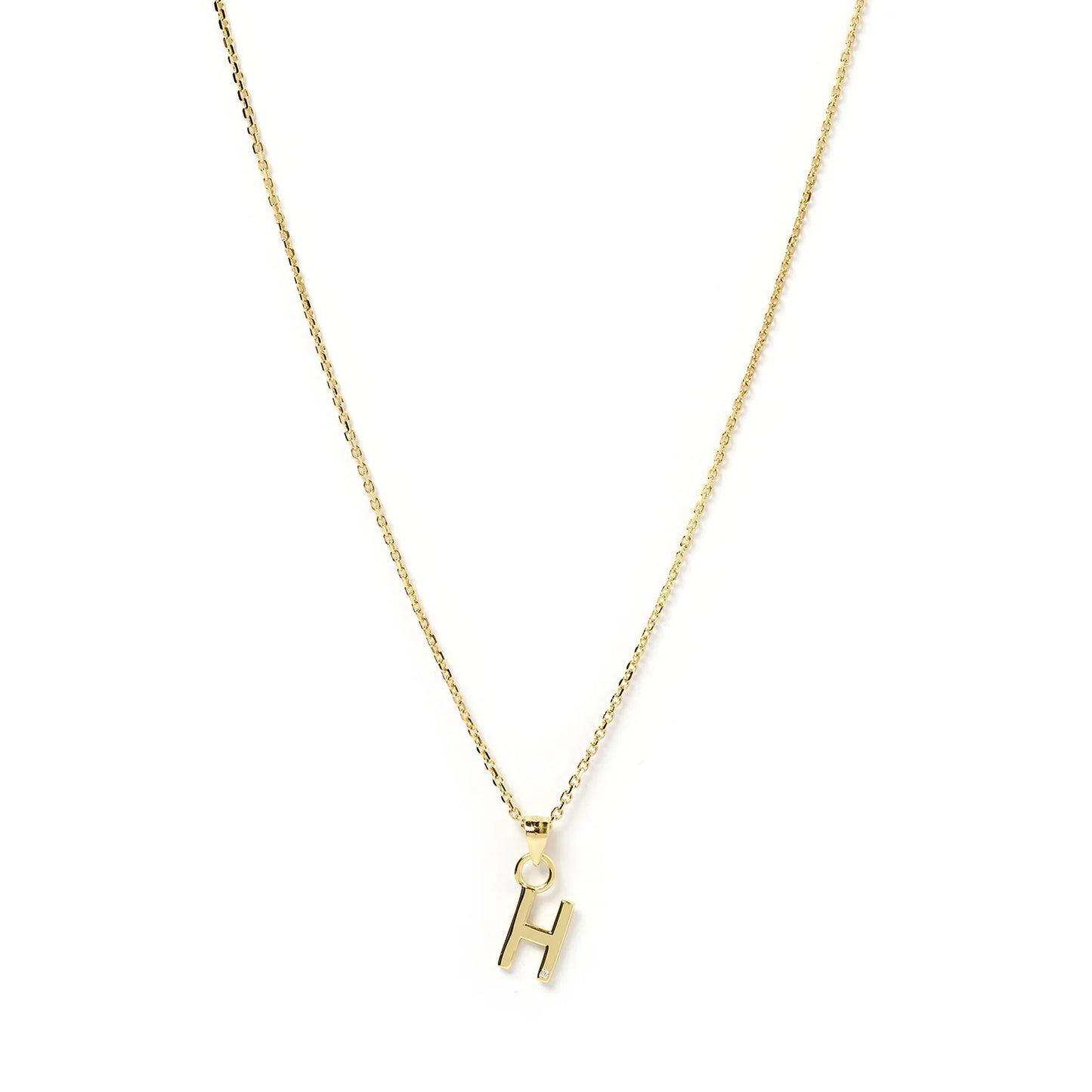 Arms Of Eve Initial Gold Charm Necklace