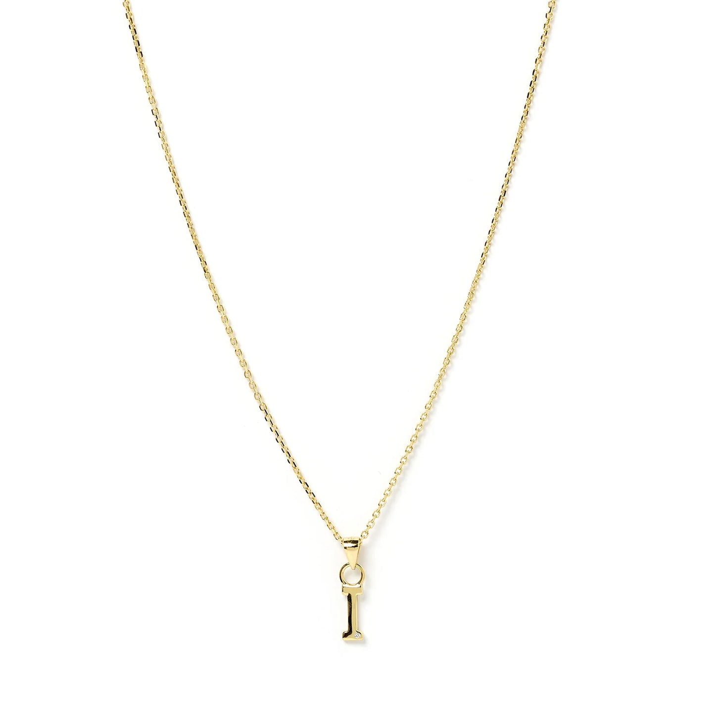 Arms Of Eve Initial Gold Charm Necklace