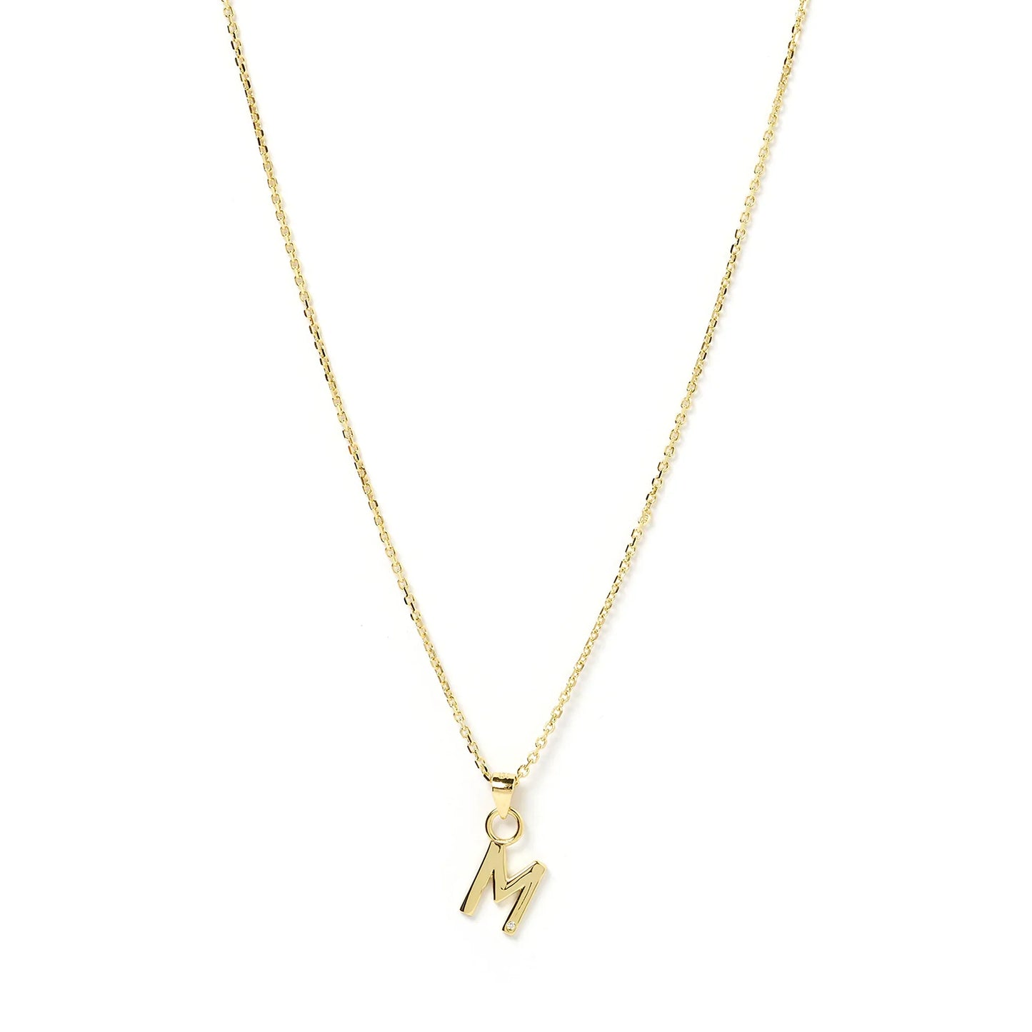 Arms Of Eve Initial Gold Charm Necklace