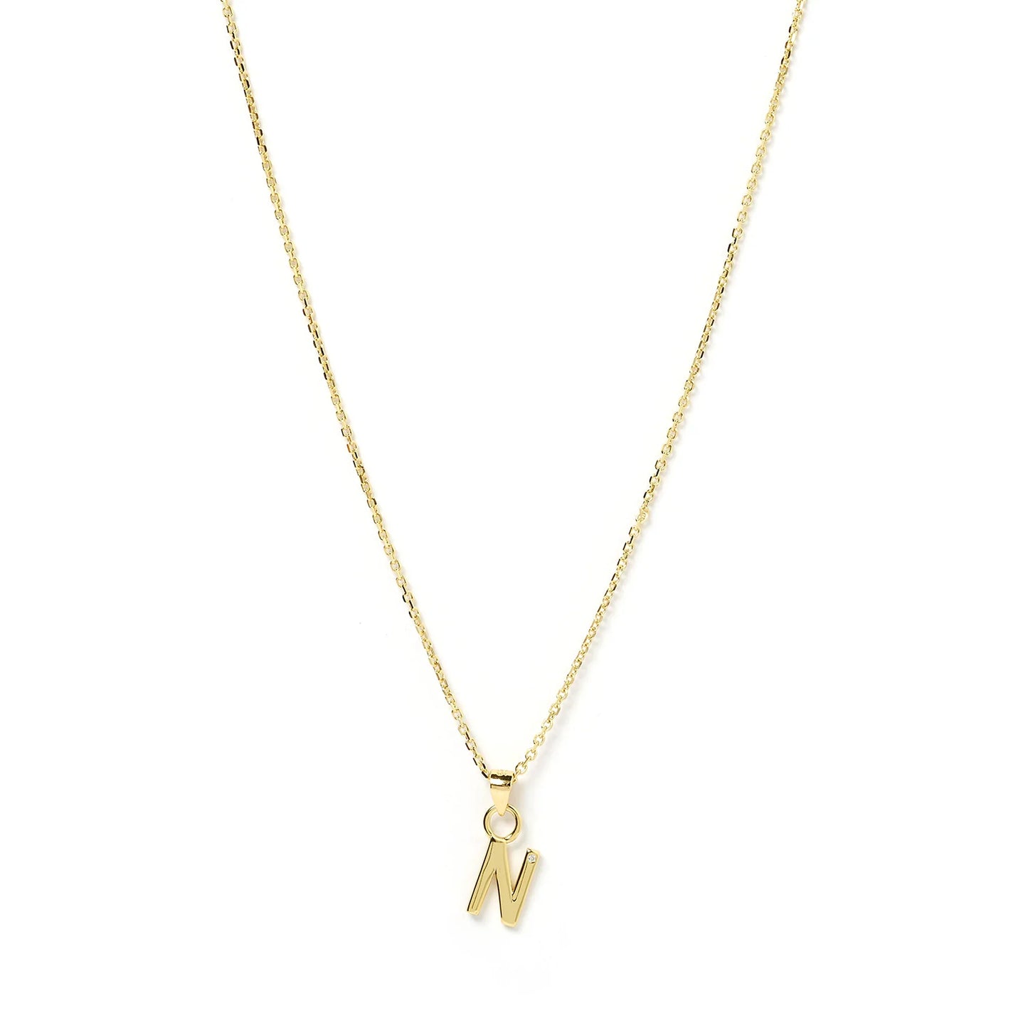 Arms Of Eve Initial Gold Charm Necklace