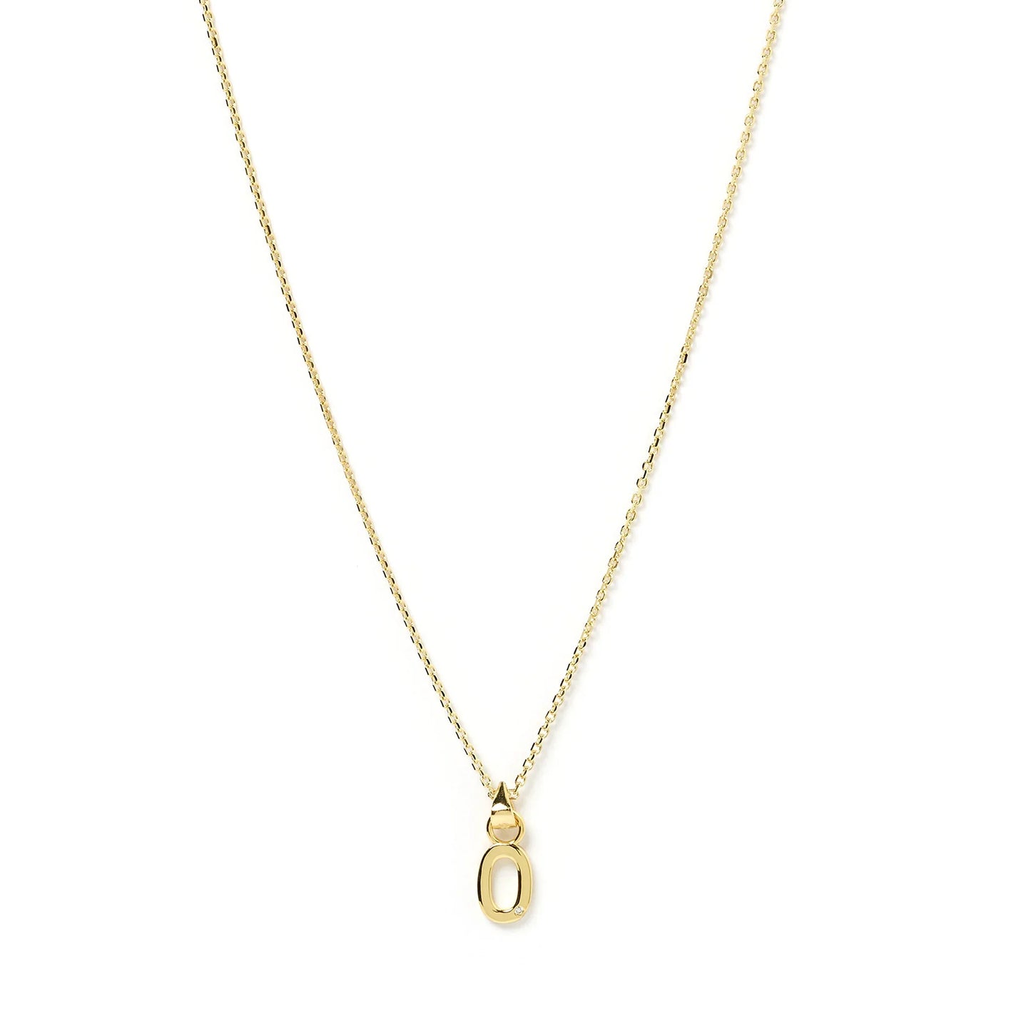 Arms Of Eve Initial Gold Charm Necklace