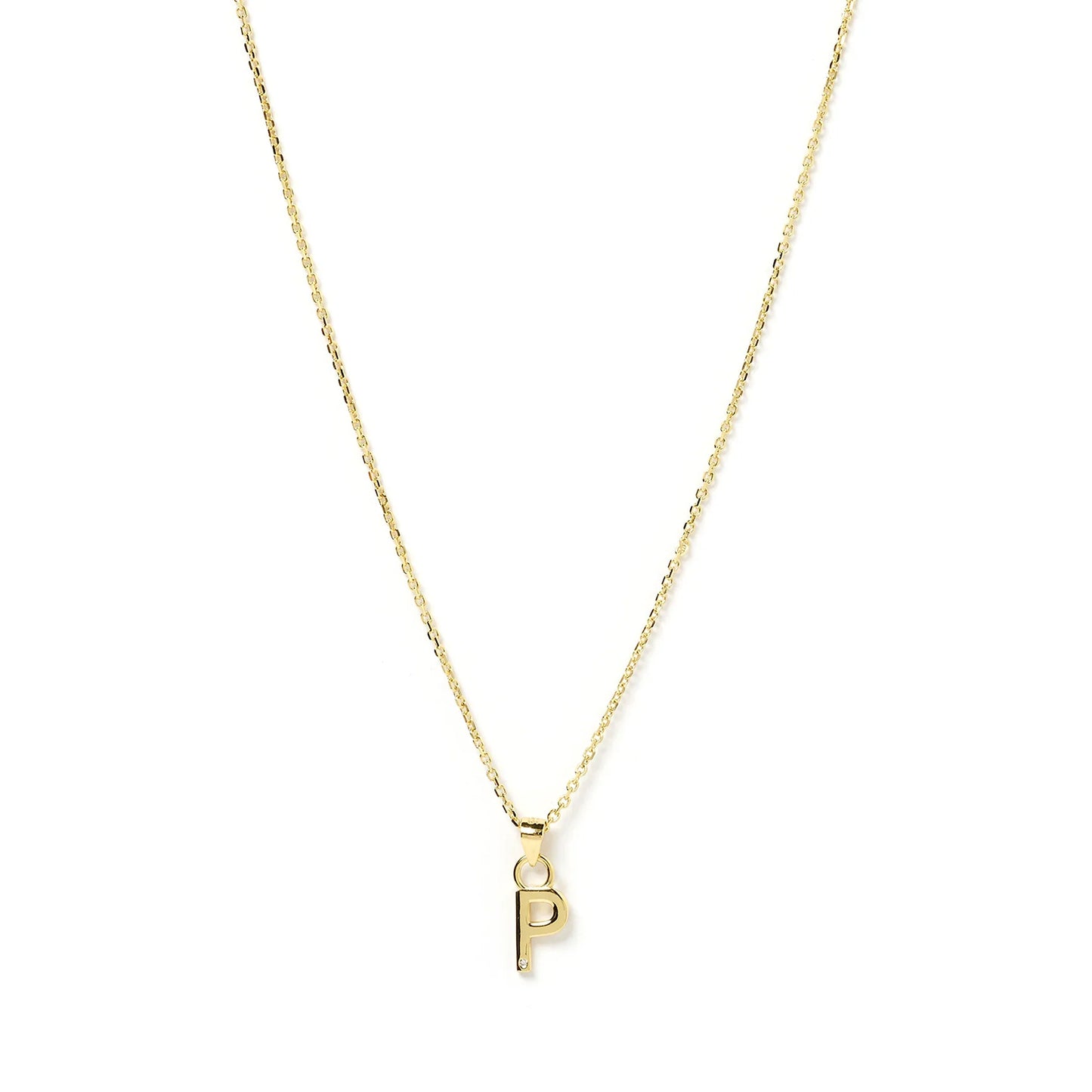 Arms Of Eve Initial Gold Charm Necklace