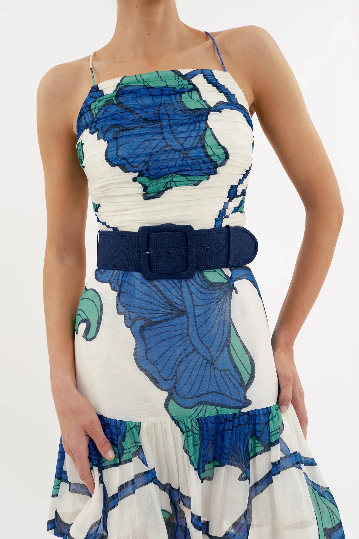 Rebecca Vallance Blue Ivy Strap Mini Dress