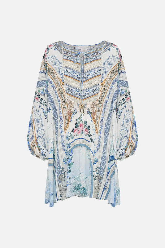 Camilla Season Of The Siren A-Line Blouson Sleeve Dress **