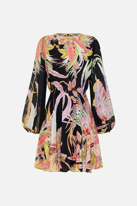 Camilla Lady Of The Moon Short Wrap Tie Dress **
