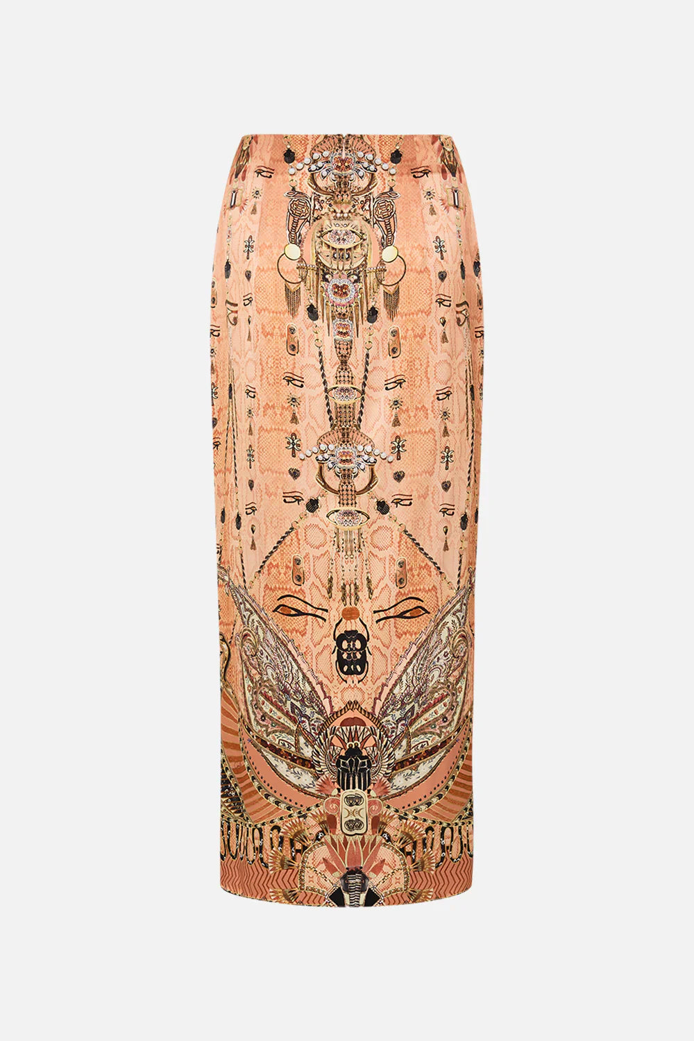 Camilla Kingdom Of Hieroglyphs Front Skirt With Split **