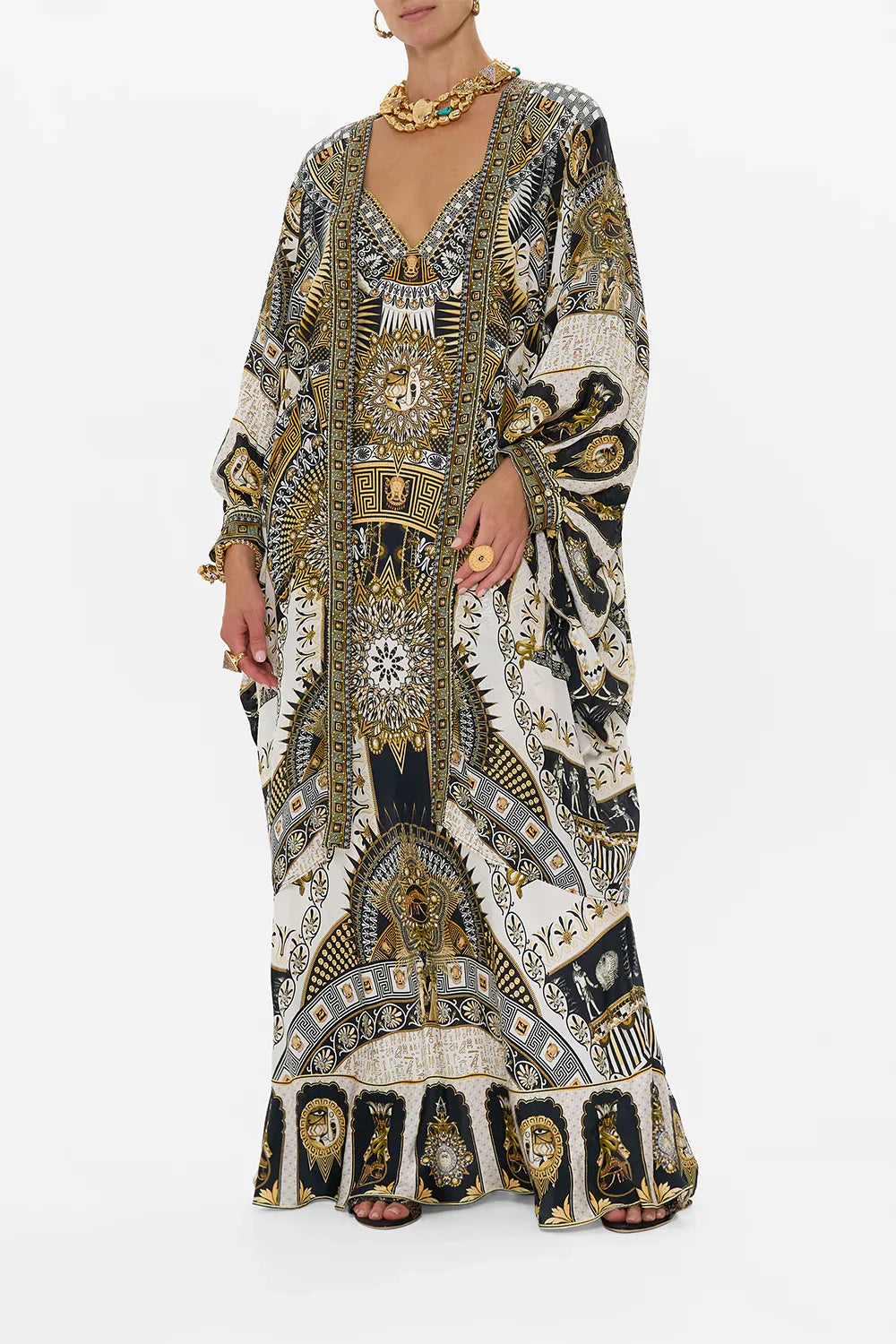 Camilla Temples Of Dendara Dramatic Sleeve Cocoon Layer **