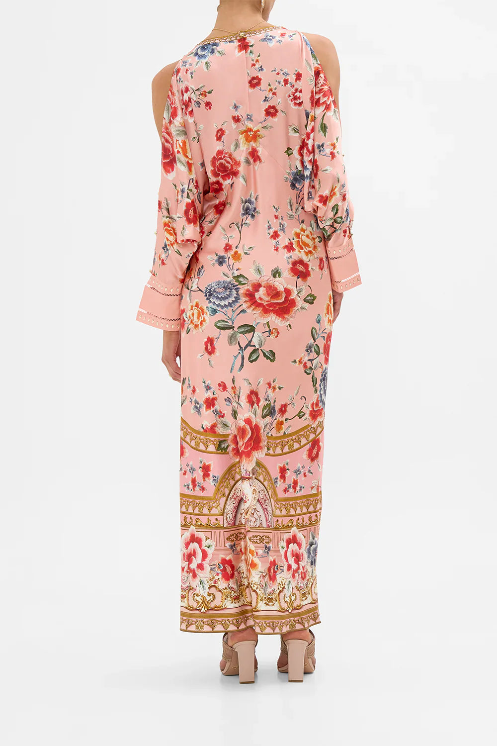 Camilla Majestic Milla Plunge Neck Draped Shoulder Dress