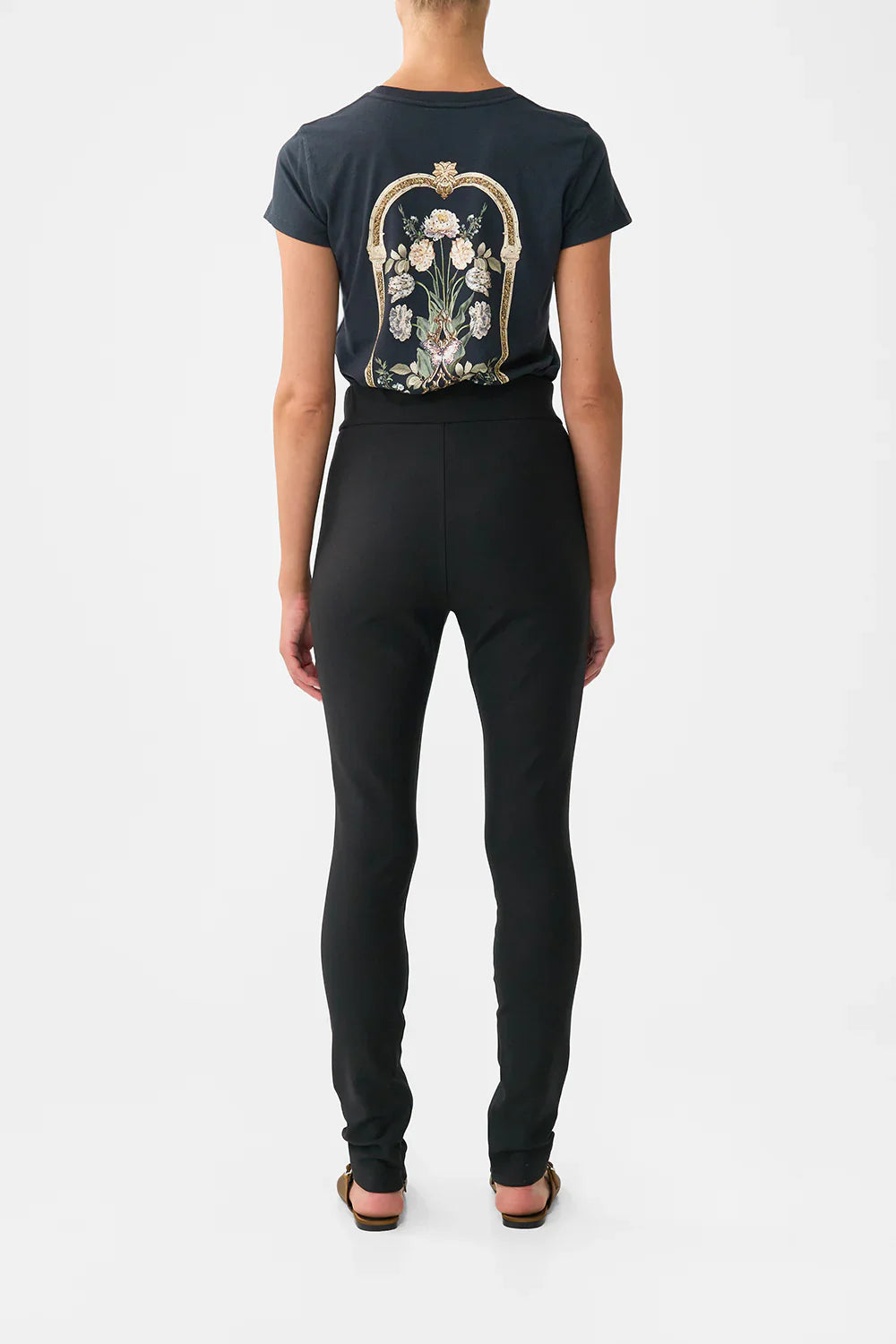 Camilla Ottoman Elegance Button Embellished Ponte Pants