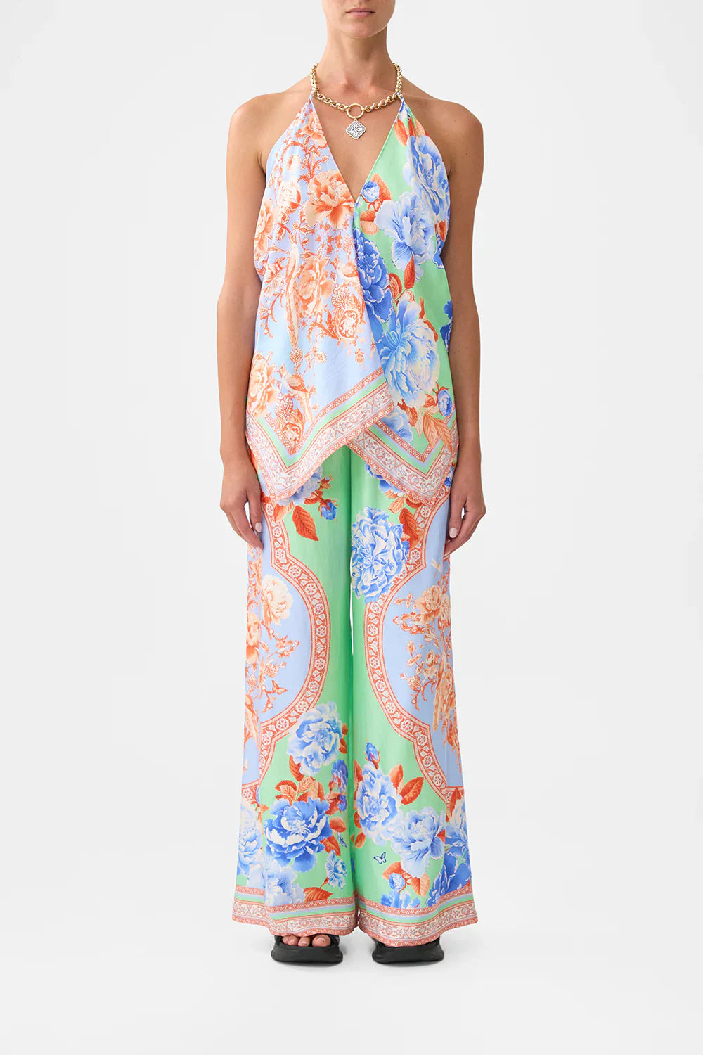 Camilla Topkapi Pop Knotted Scarf Top