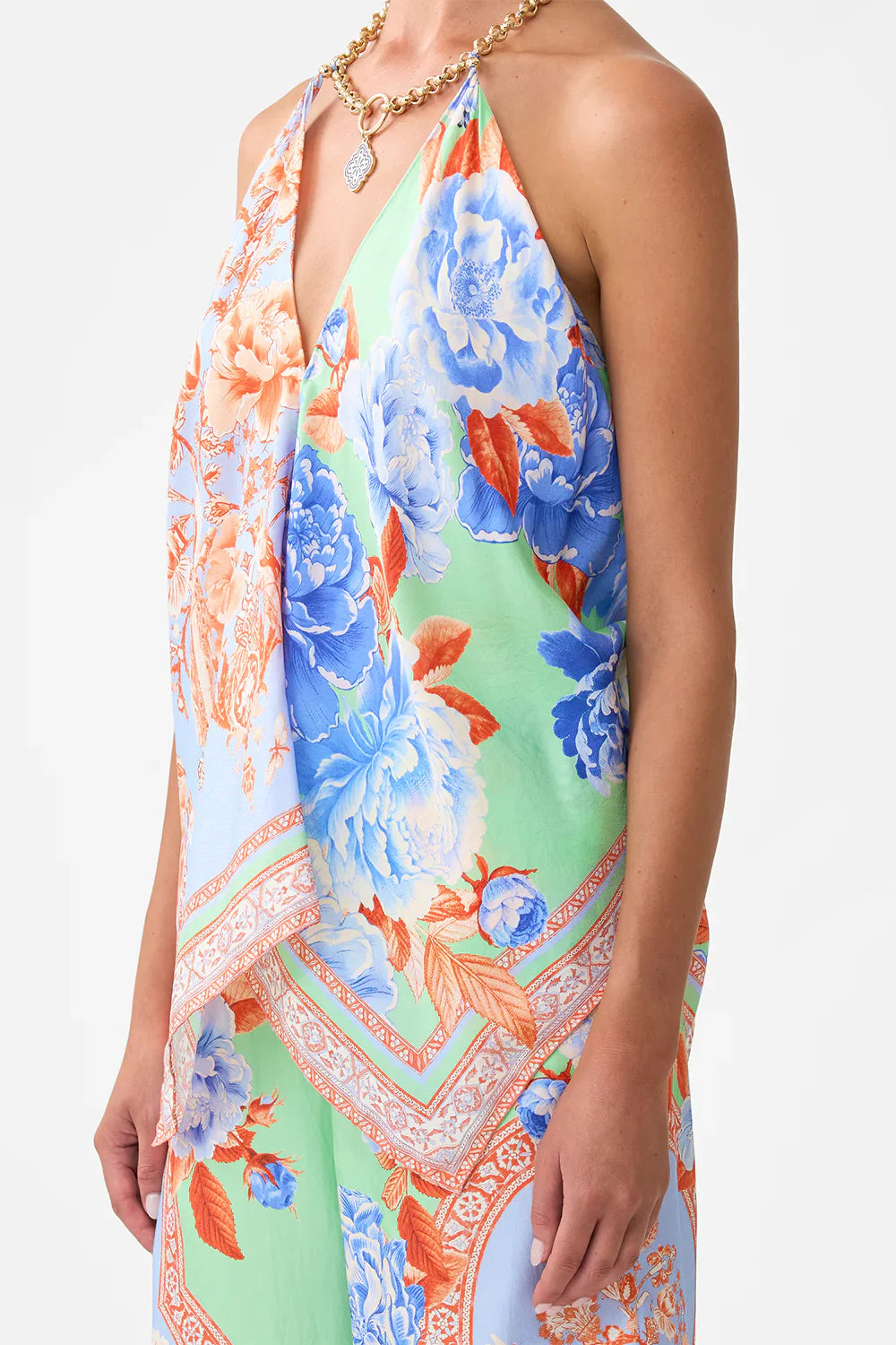 Camilla Topkapi Pop Knotted Scarf Top