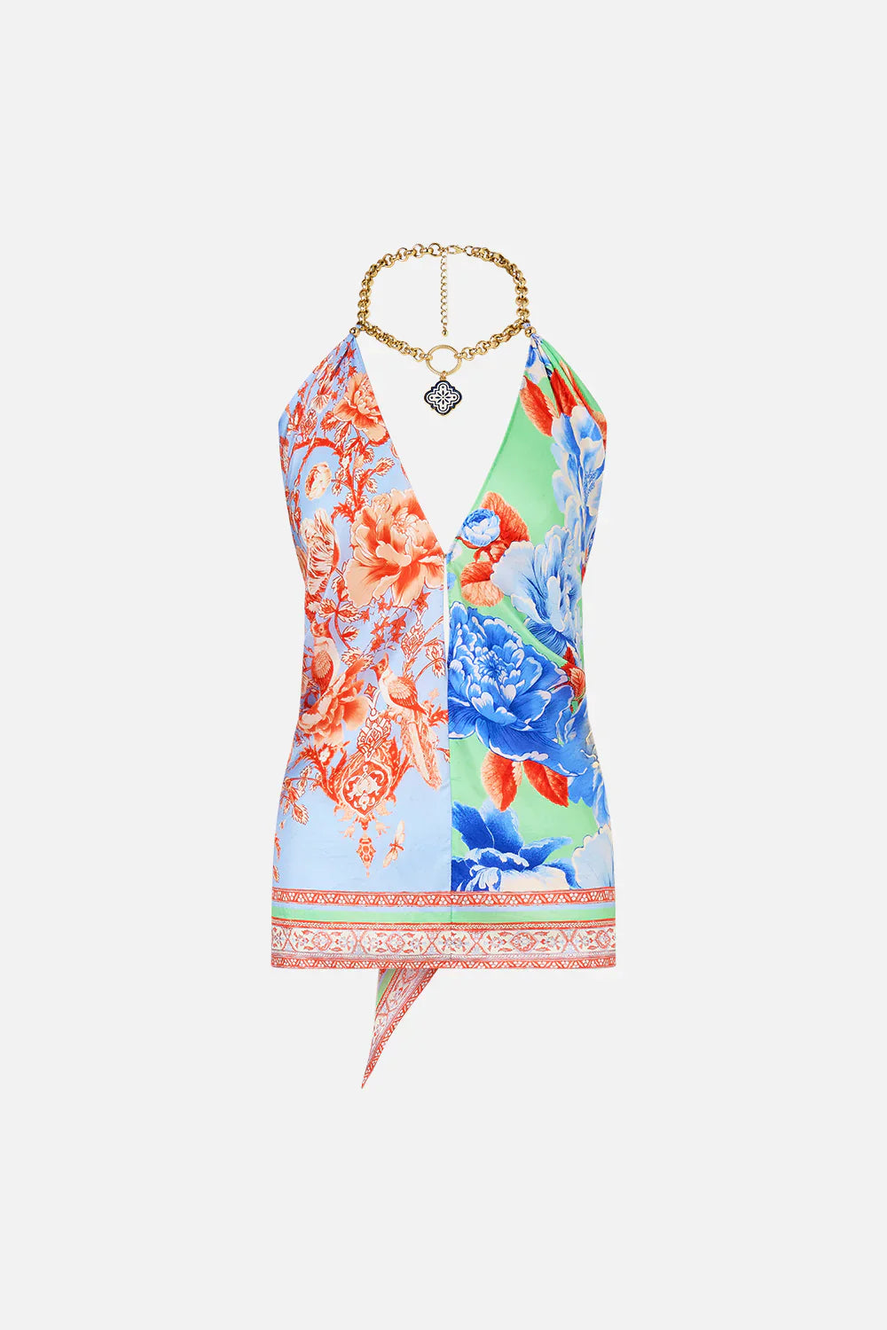 Camilla Topkapi Pop Knotted Scarf Top