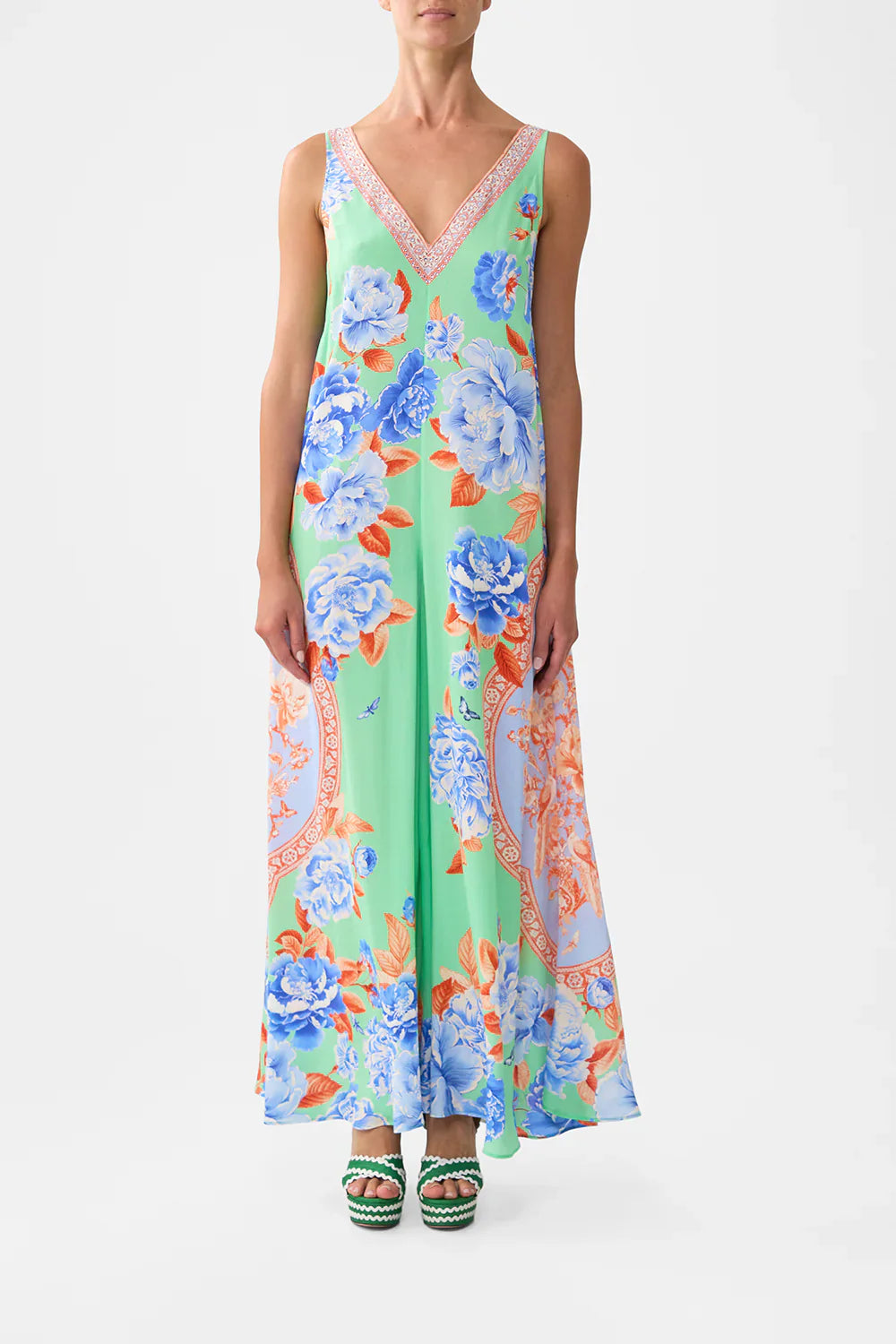 Camilla Topkapi Pop V Neck Flared Jumpsuit