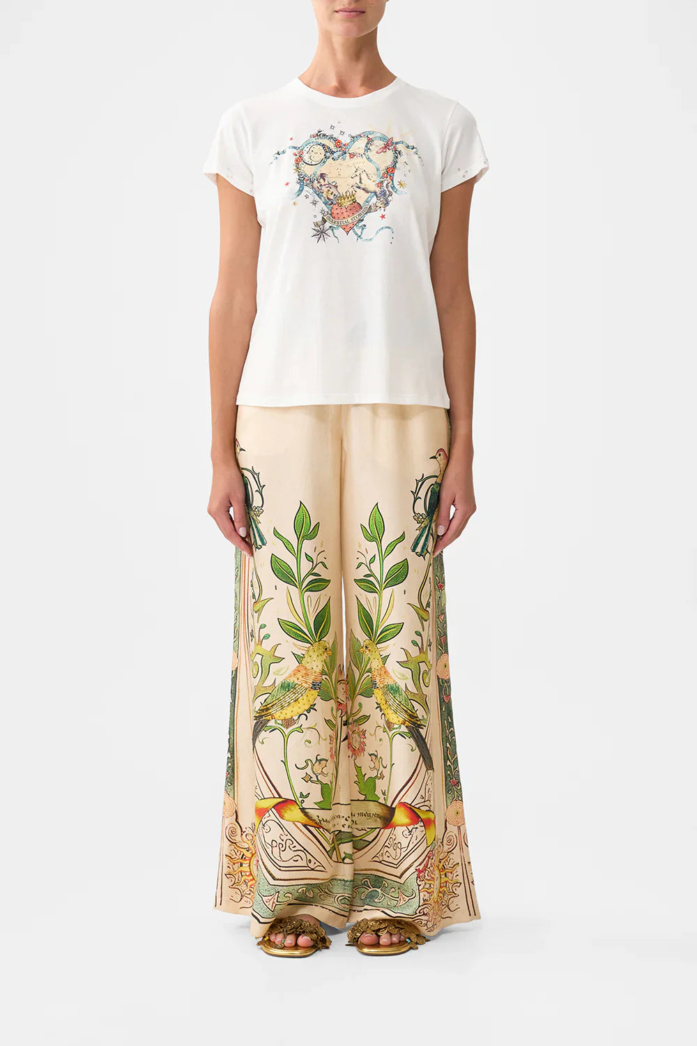 Camilla House Of Horoscopes Slim Fit Round Neck T-Shirt