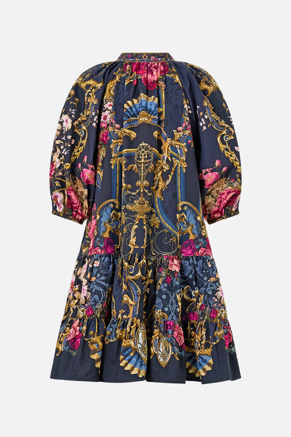Camilla Ornate On A Plate Puff Sleeve Shirt Dress