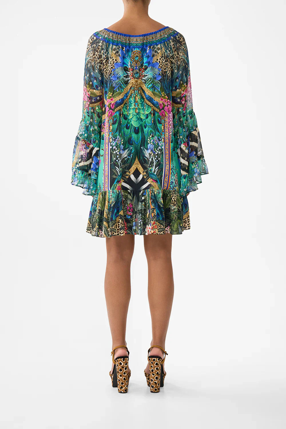 Camilla Animal Alchemy A-Line Frill Dress