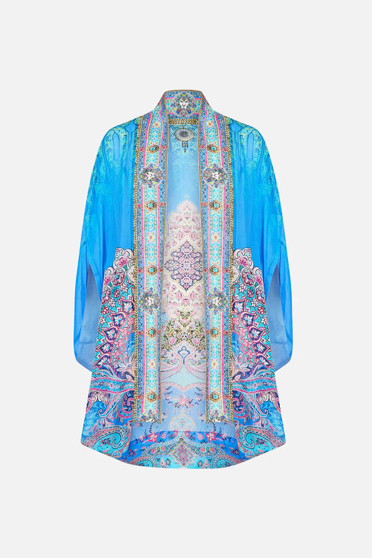 Camilla Footsteps In Folklore Open Front Cardi Cape